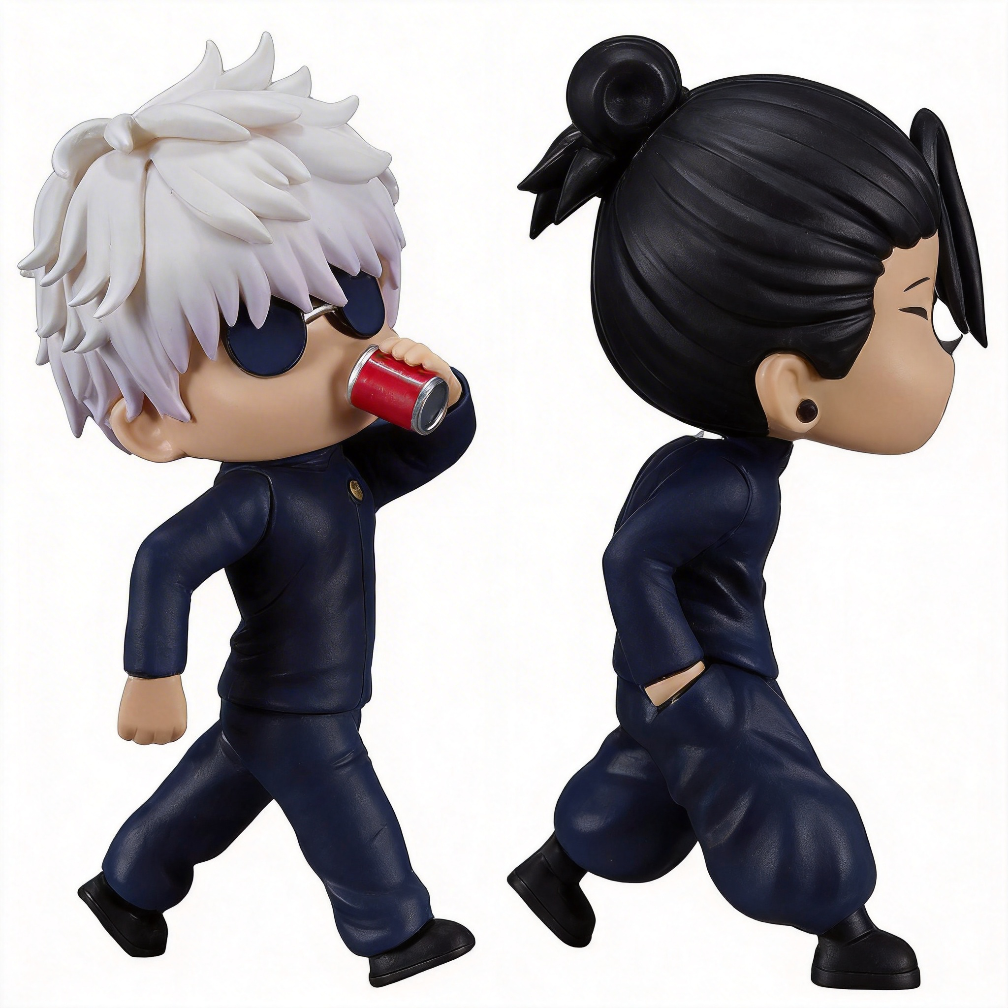 Chibi Jujutsu Kaisen Figures - Gojo Satoru & Geto Suguru Gashapon Model Set - Car & Desktop Decor Wholesale - Cosplee