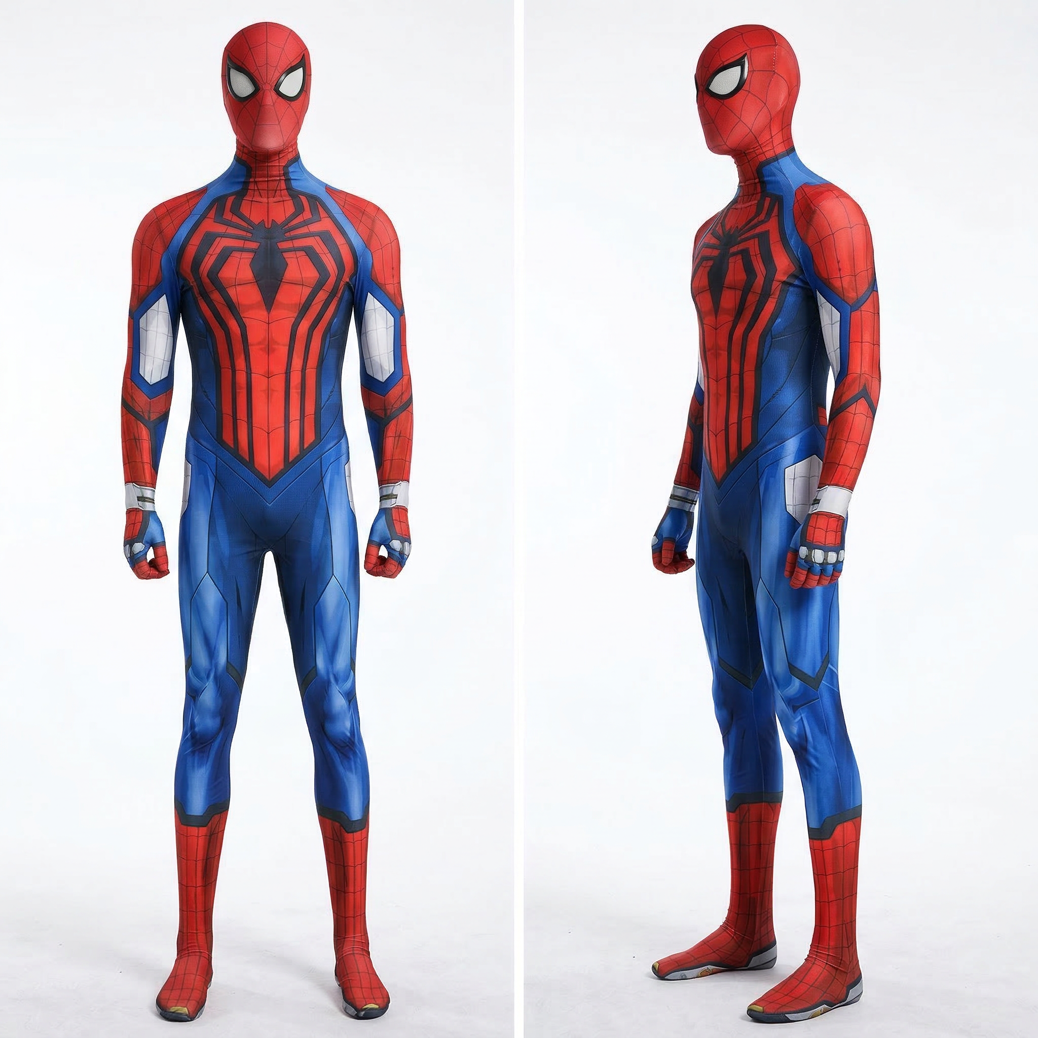 Marvel Duel - Spider-Man (Anime/Cel-Shaded Style) Cosplay Jumpsuit Bodysuit Full Set - Cosplee