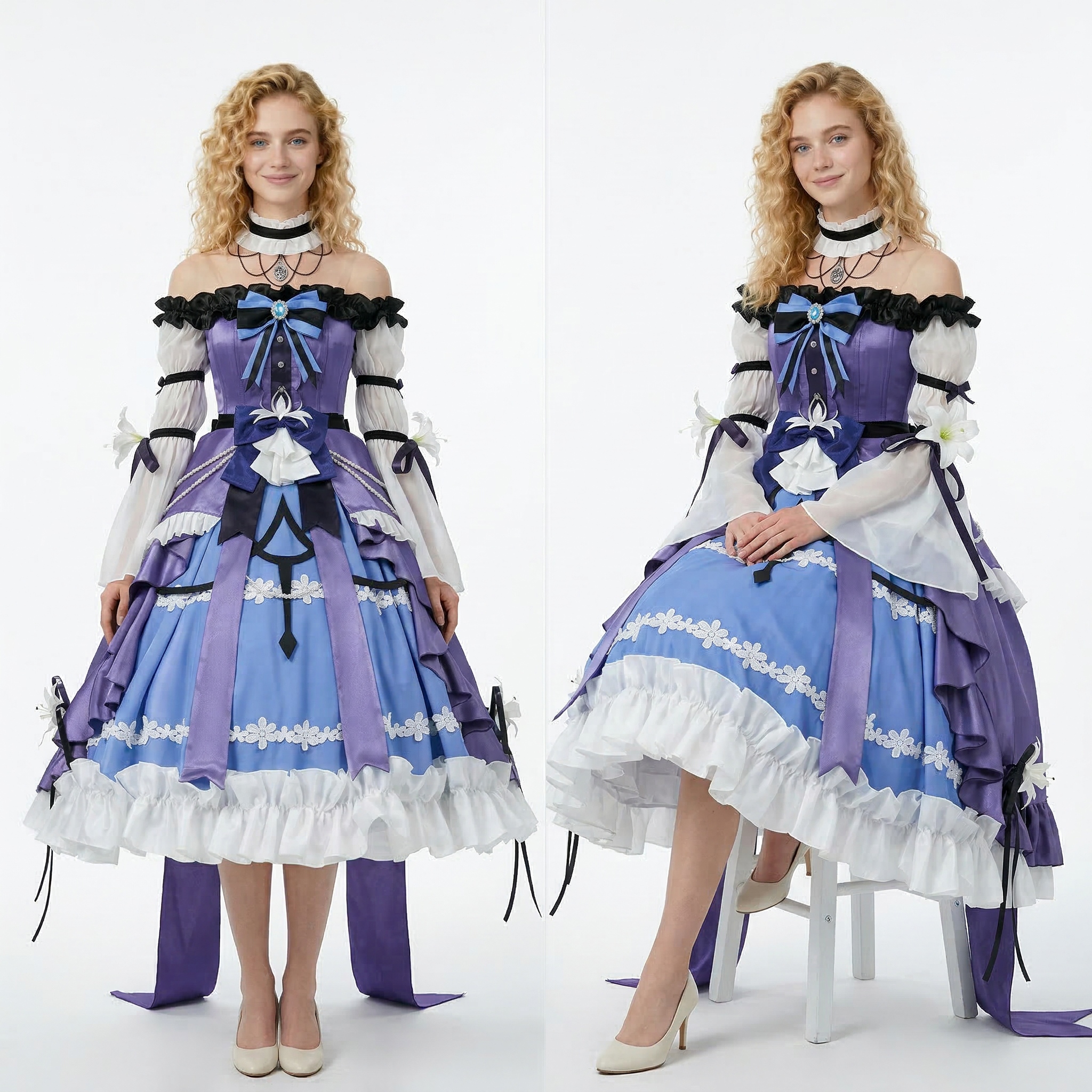 Yakuza Princess Eri Sample Outfit Original Anime Style Cosplay Costume Women‘s Streetwear Full Set - Cosplee