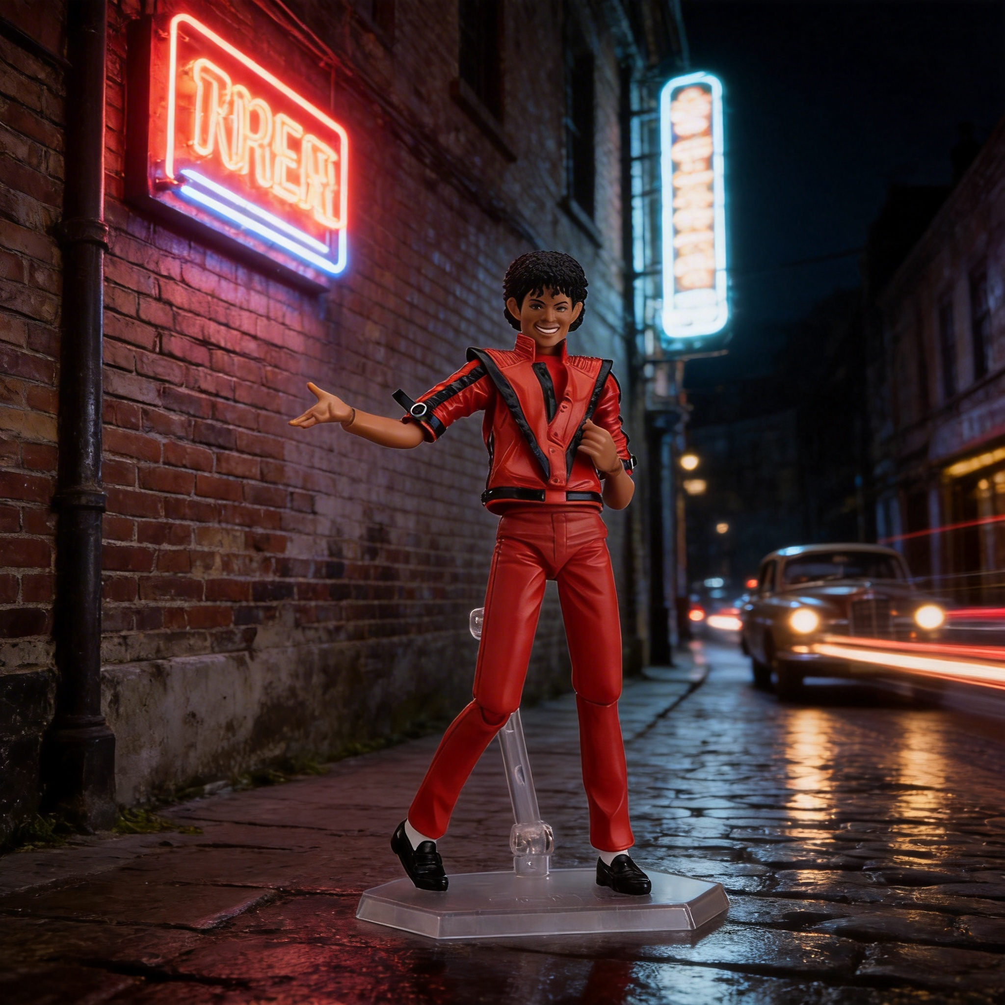 Michael Jackson Thriller MV Costume Action Figure - Collectible Model Boxed Doll - Cosplee