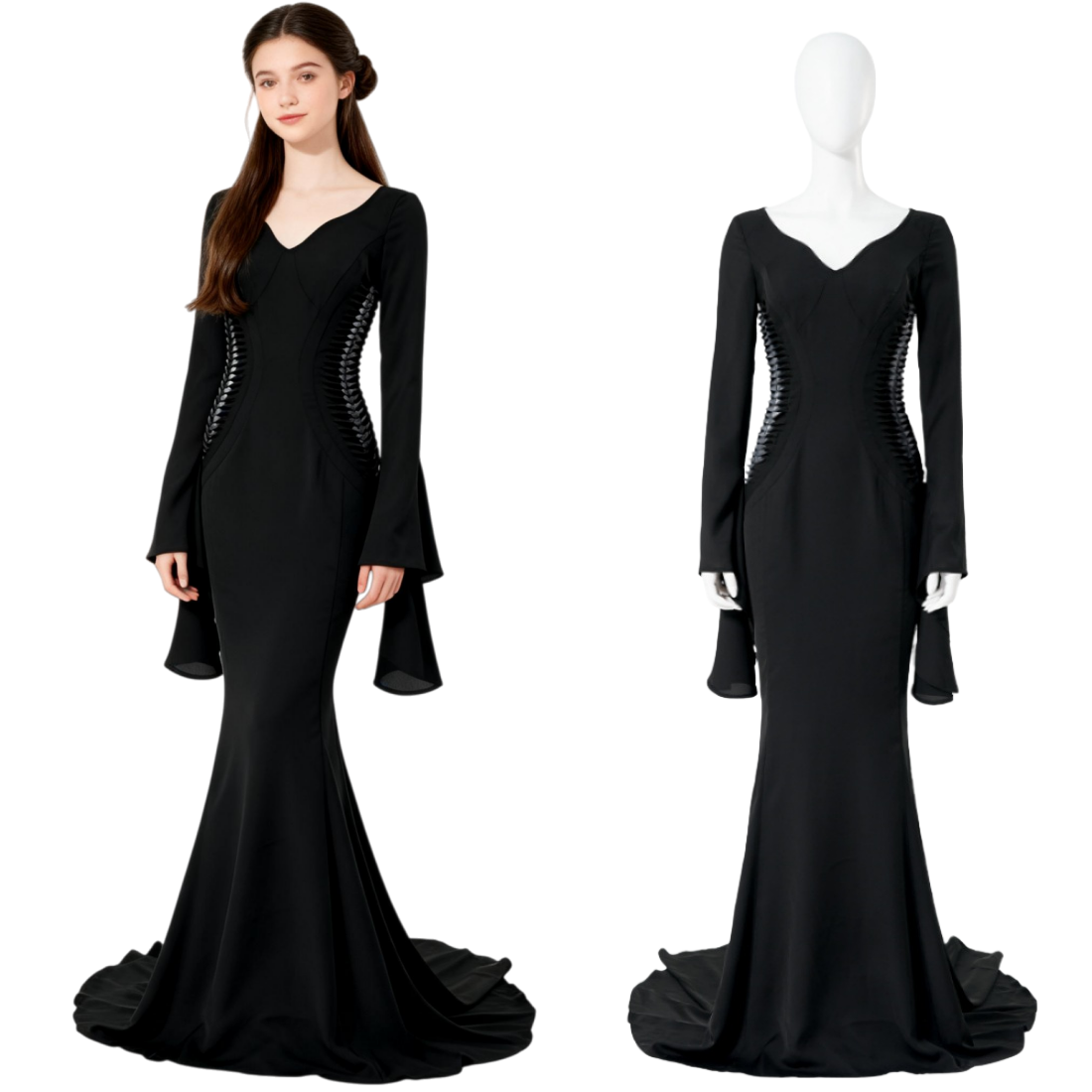 Movie The Wednesday Addams Black Dress - Cosplee