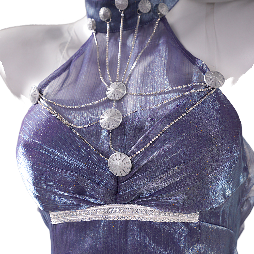 Rei Ayanami Special Edition White Gala Dress Cosplay Costume - Goddess of Victory: Nikke x Neon Genesis Evangelion Collaboration - Premium Elegant Evening Gown for Women by COSPLEE - Cosplee