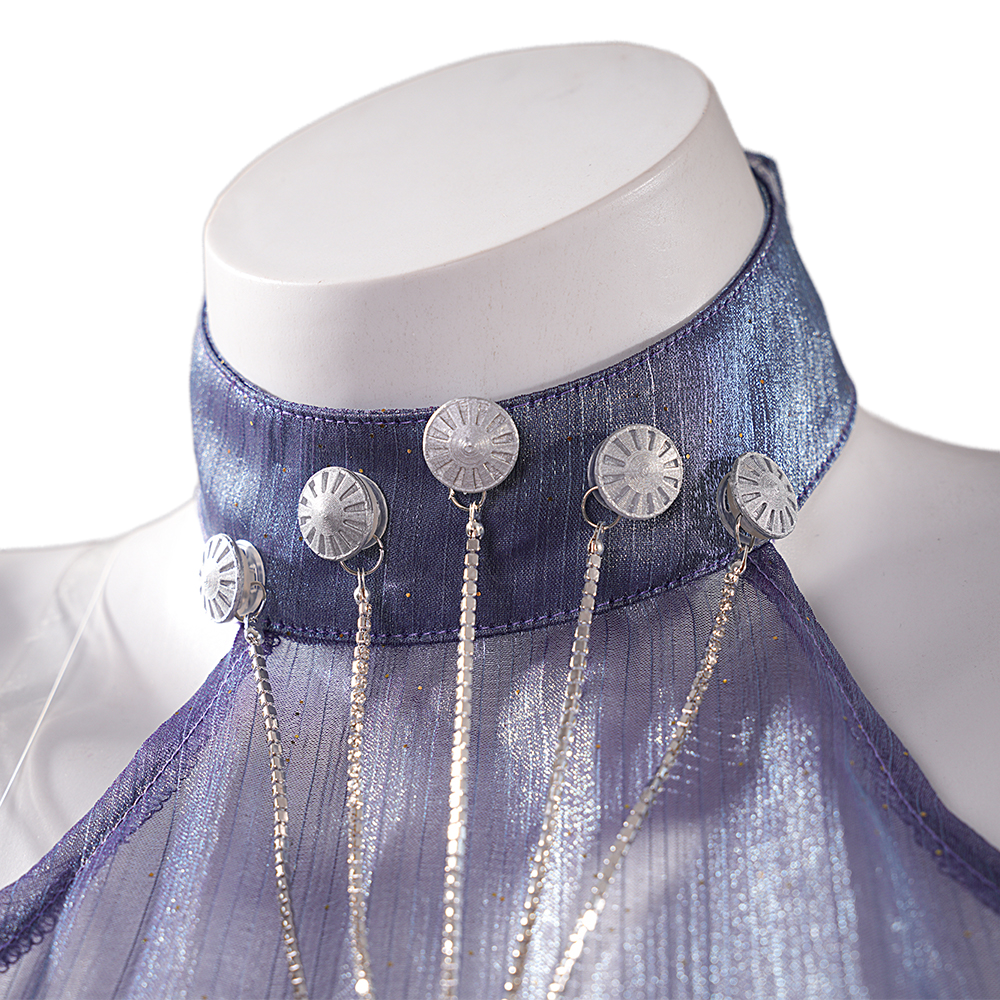 Rei Ayanami Special Edition White Gala Dress Cosplay Costume - Goddess of Victory: Nikke x Neon Genesis Evangelion Collaboration - Premium Elegant Evening Gown for Women by COSPLEE - Cosplee