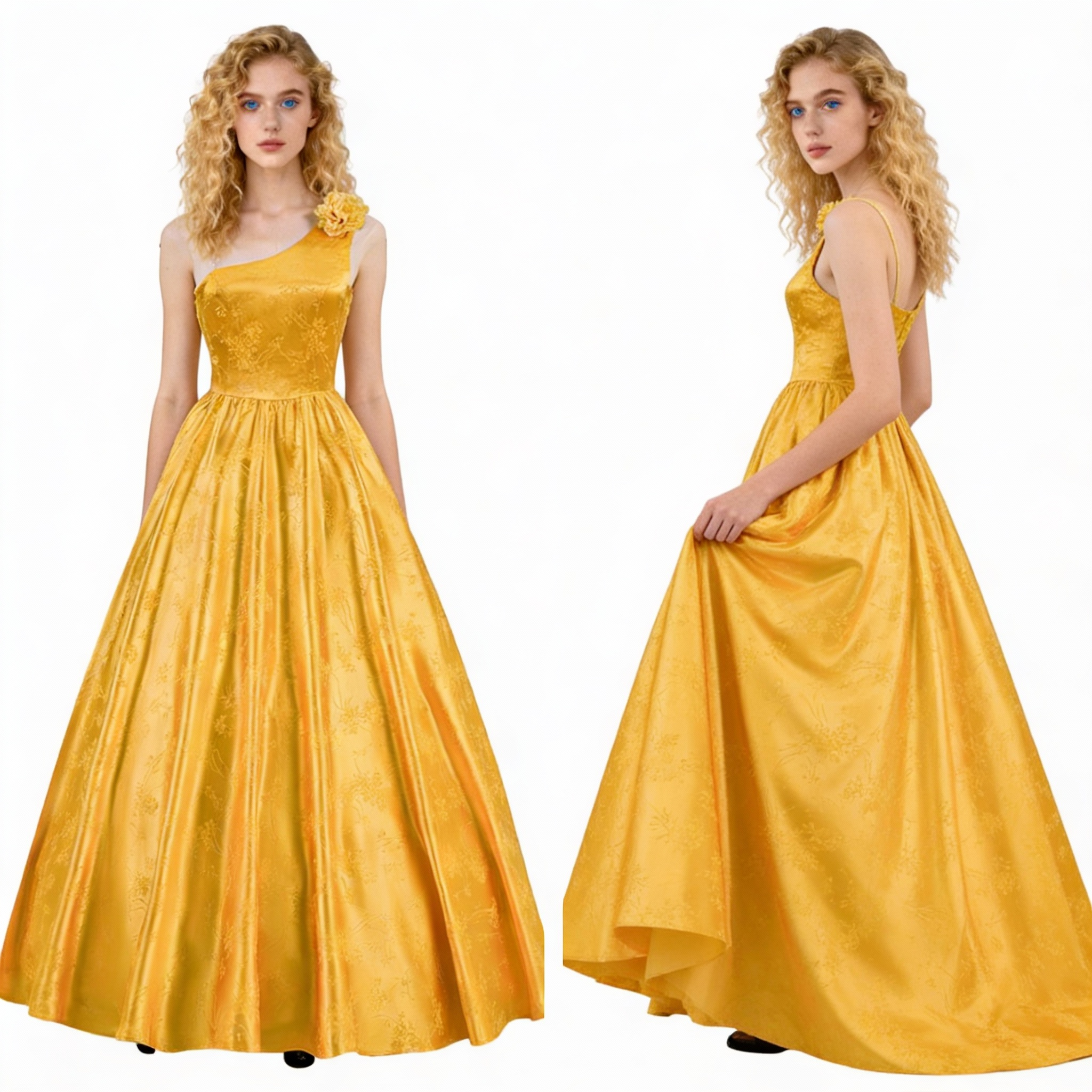 Judy Hopps Yellow Ball Gown Dress from Zootopia 2, Inspired Outfit with Optional Petticoat for Complete Look - Cosplee