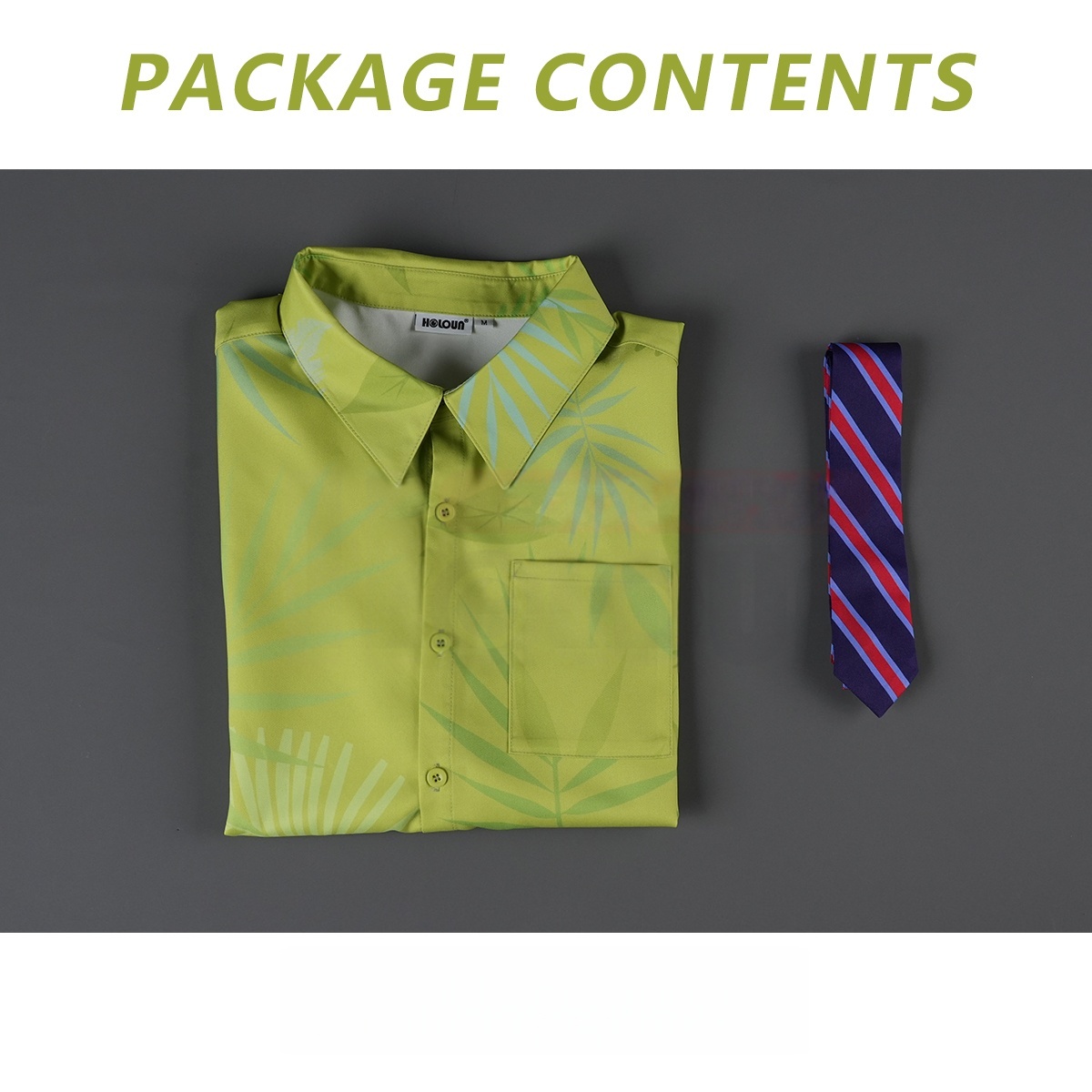 Official Nick Wilde Fox Shirt and Tie Cosplay Costume Set - Cosplee