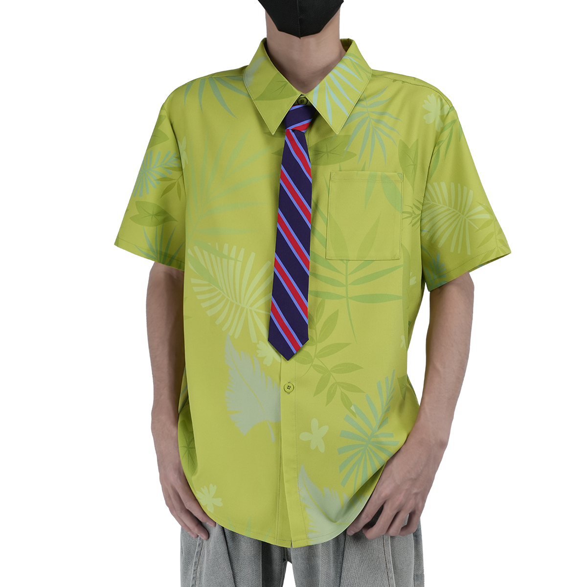 Official Nick Wilde Fox Shirt and Tie Cosplay Costume Set - Cosplee