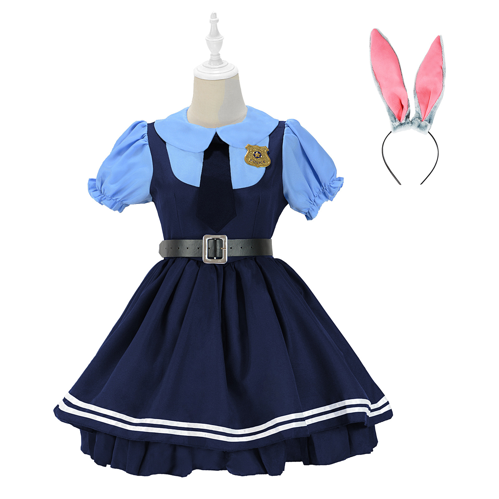 Zootopia 2 Judy Hopps Police Officer Cosplay Costume Dress - Cosplee