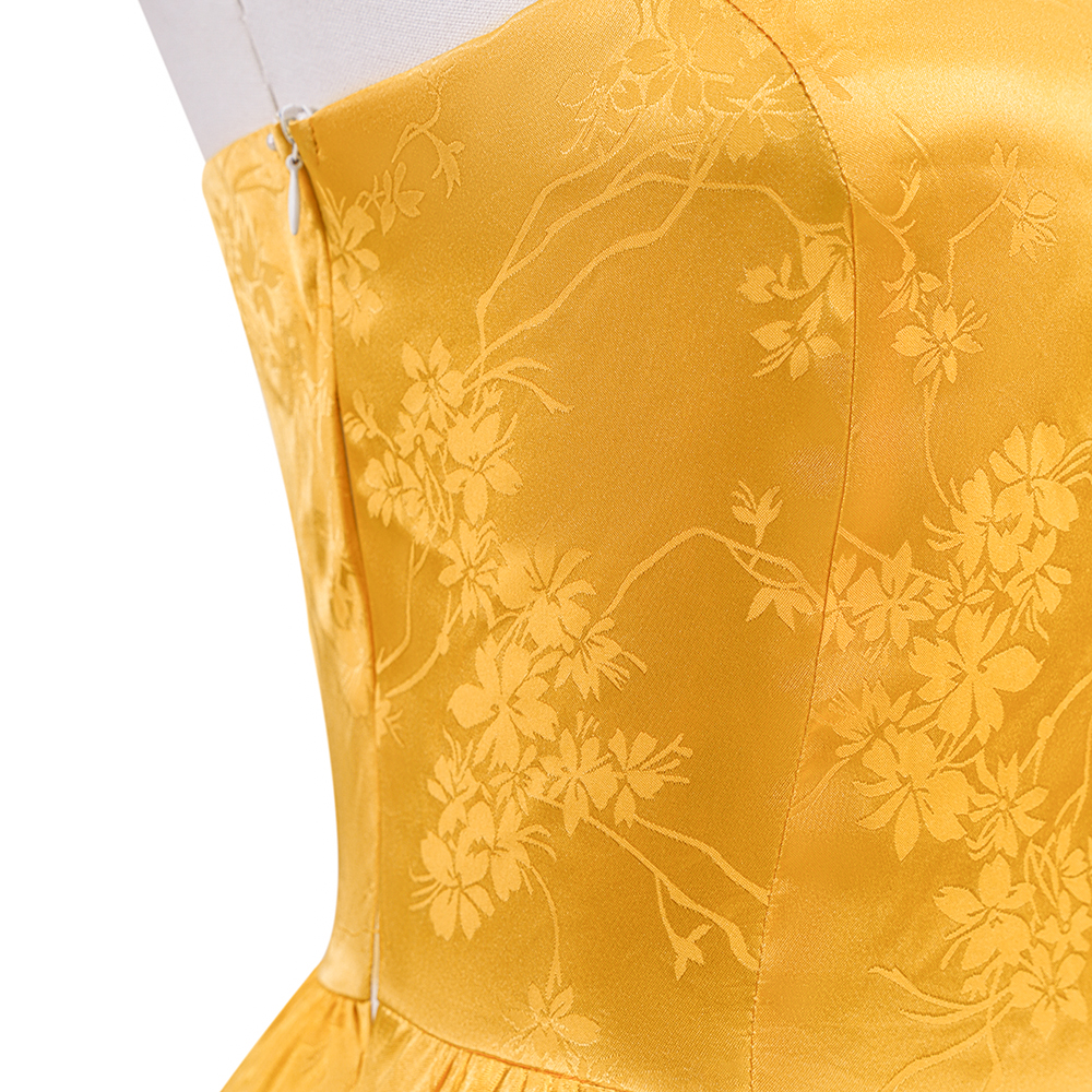 Judy Hopps Yellow Ball Gown Dress from Zootopia 2, Inspired Outfit with Optional Petticoat for Complete Look - Cosplee