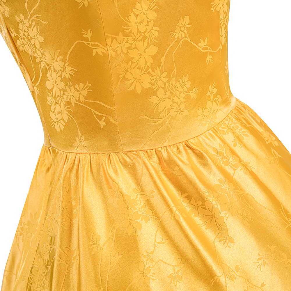 Judy Hopps Yellow Ball Gown Dress from Zootopia 2, Inspired Outfit with Optional Petticoat for Complete Look - Cosplee
