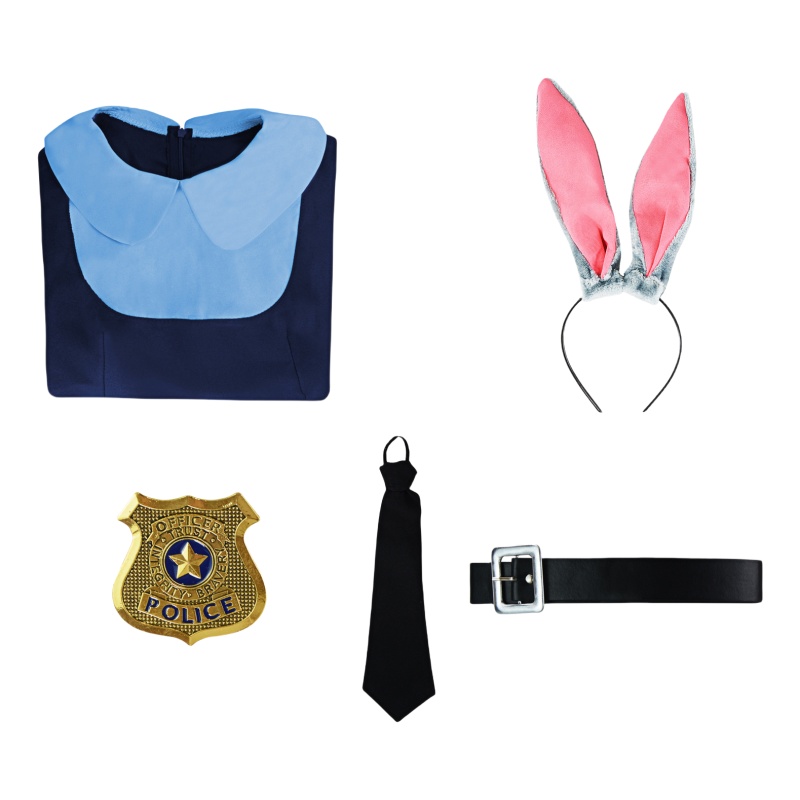 Zootopia 2 Judy Hopps Police Officer Cosplay Costume Dress - Cosplee