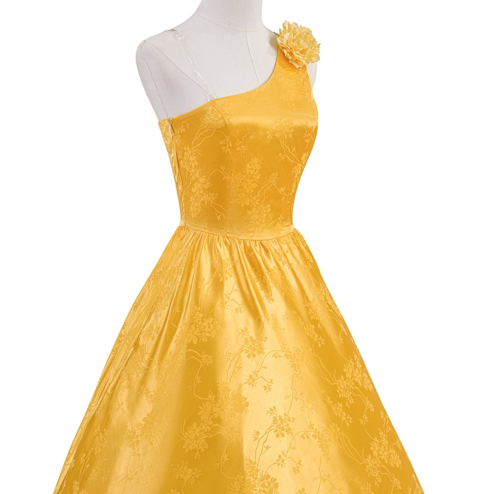 Judy Hopps Yellow Ball Gown Dress from Zootopia 2, Inspired Outfit with Optional Petticoat for Complete Look - Cosplee