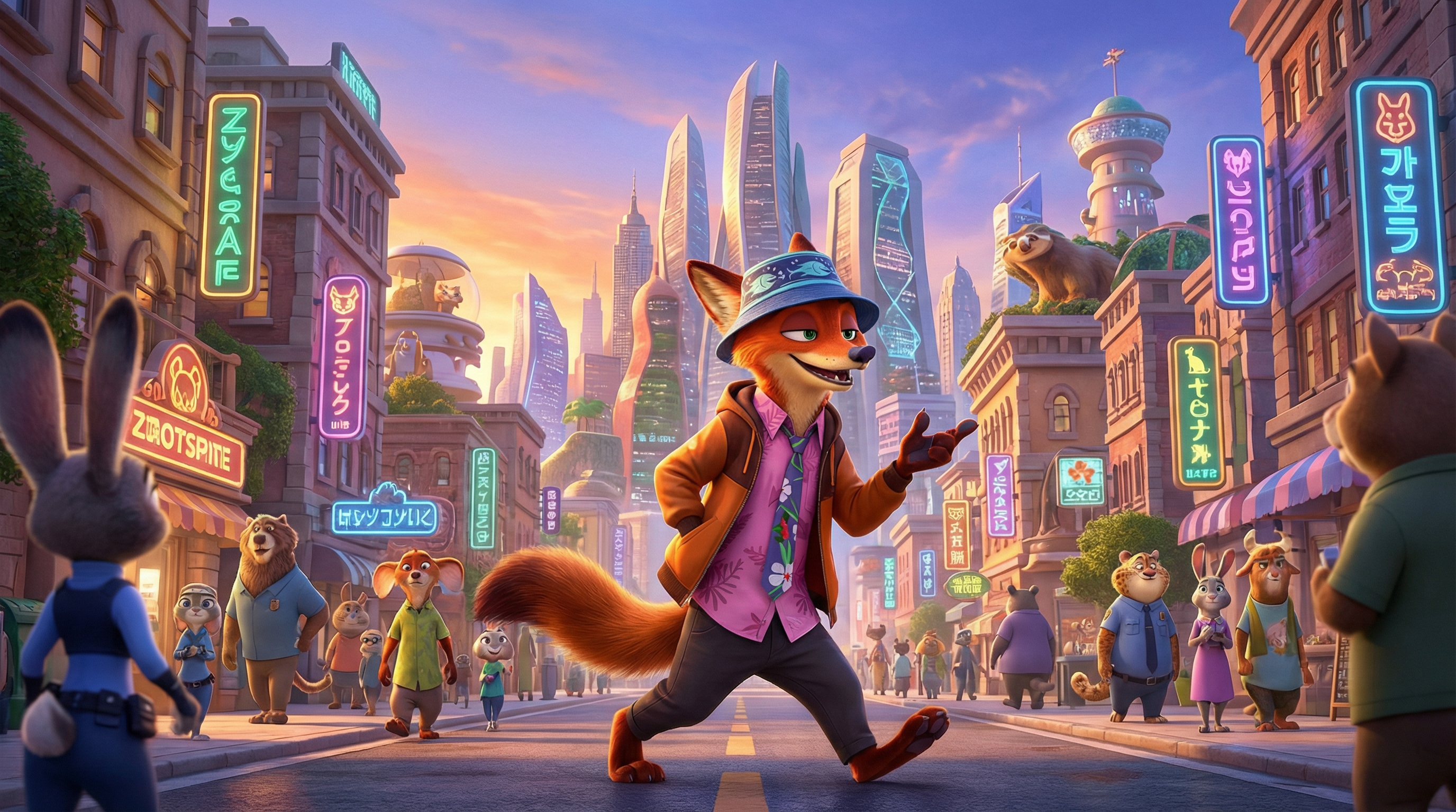 COSPLEE Nick Wilde Zootopia 2 high-end cosplay costume full set.