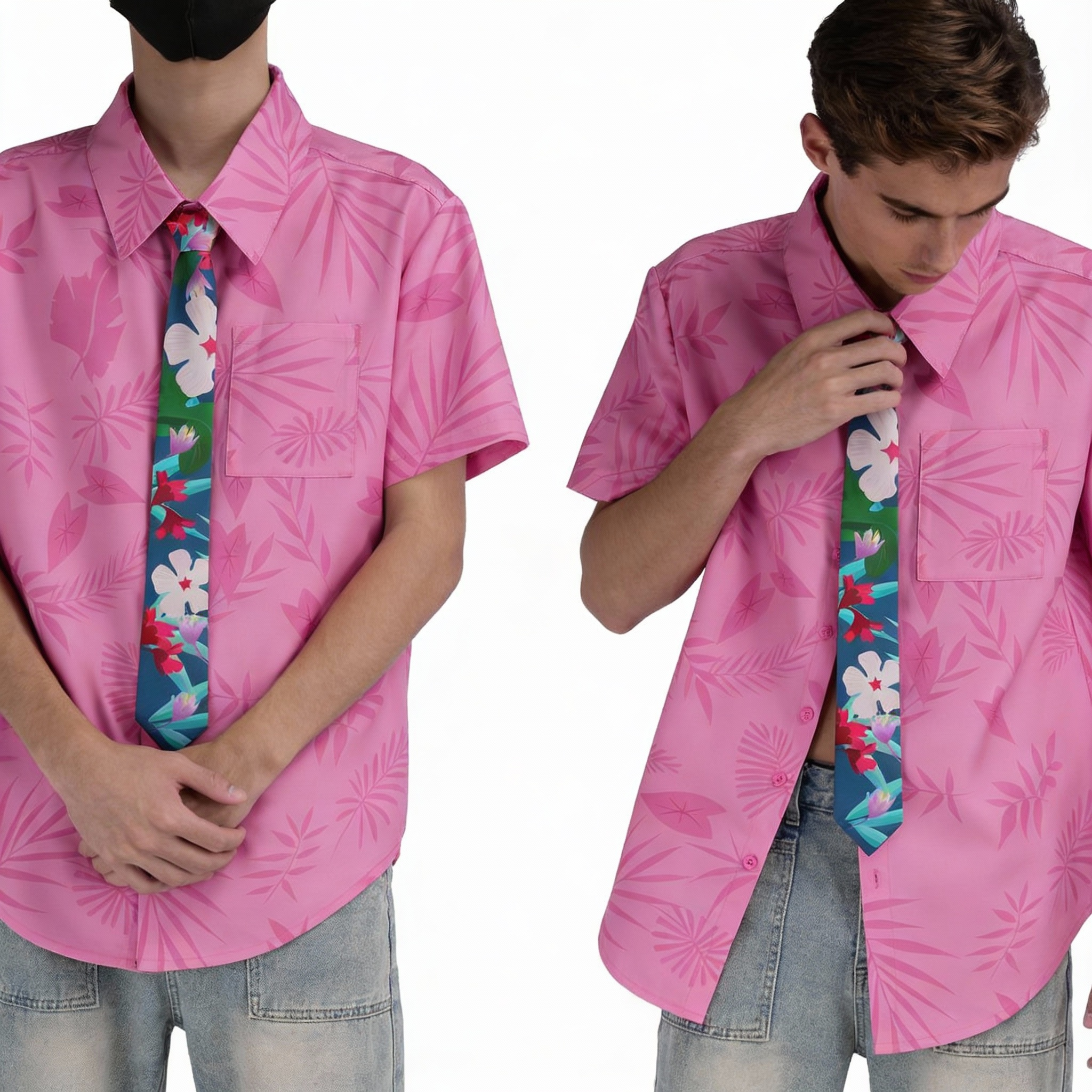 Official Nick Wilde Fox Shirt and Tie Cosplay Costume Set - Cosplee