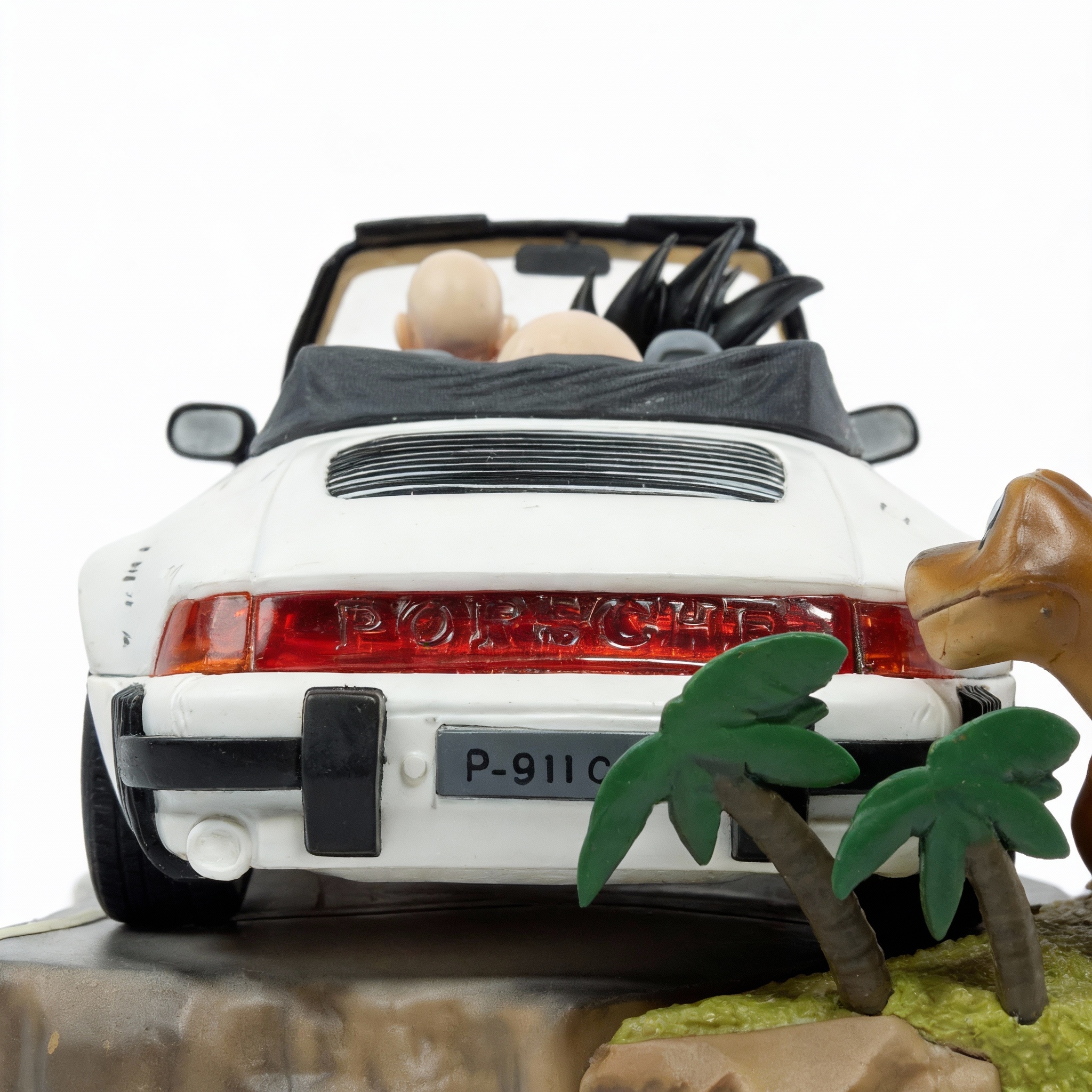 Turtle School Porsche 911 - Master Roshi & Students Joyride Figure (Kame House Creative Decor) - Cosplee