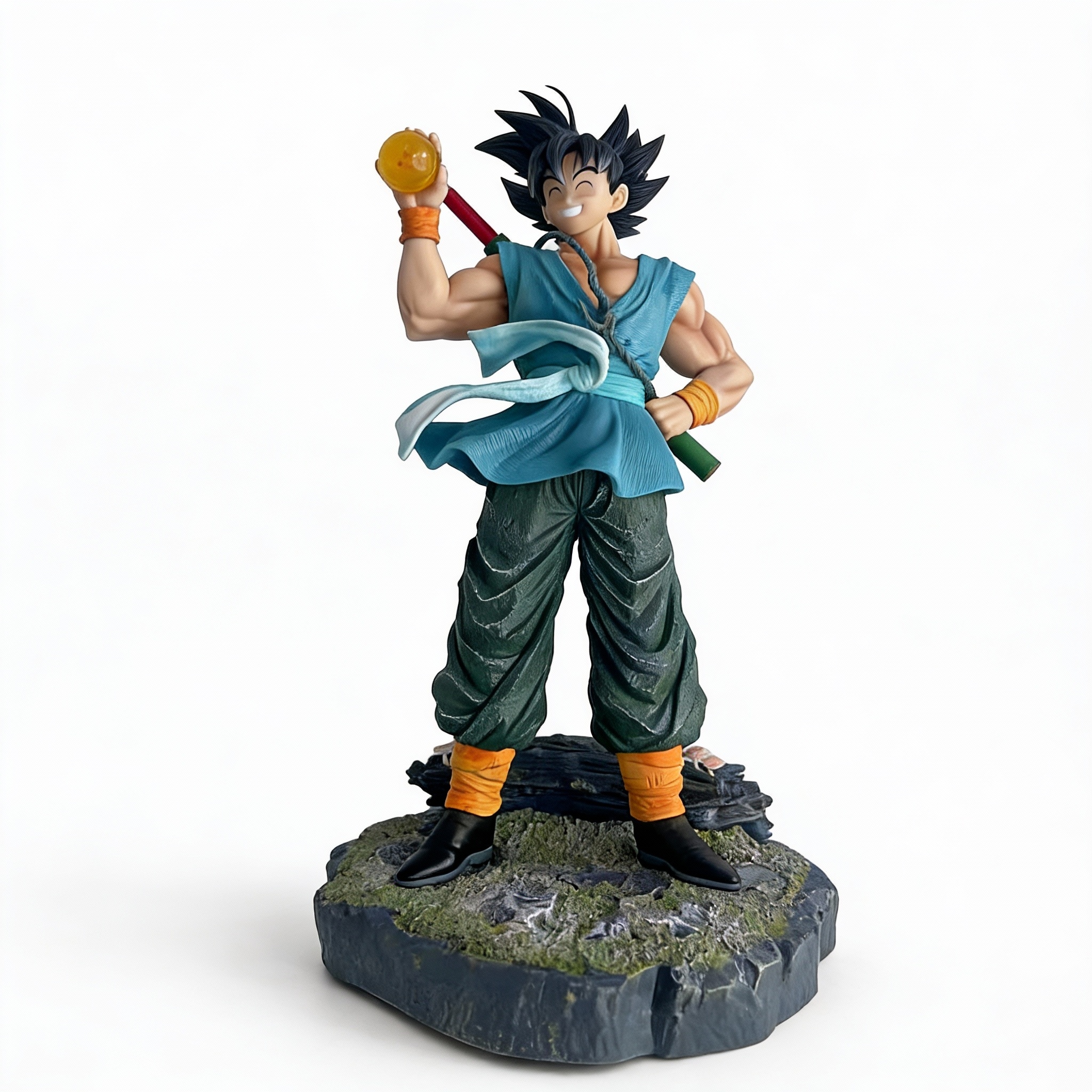 Dragon Ball - Four-Star Ball Goku (Cheerful Laughing Pose) - In-Stock Color Box Collectible Statue - Cosplee