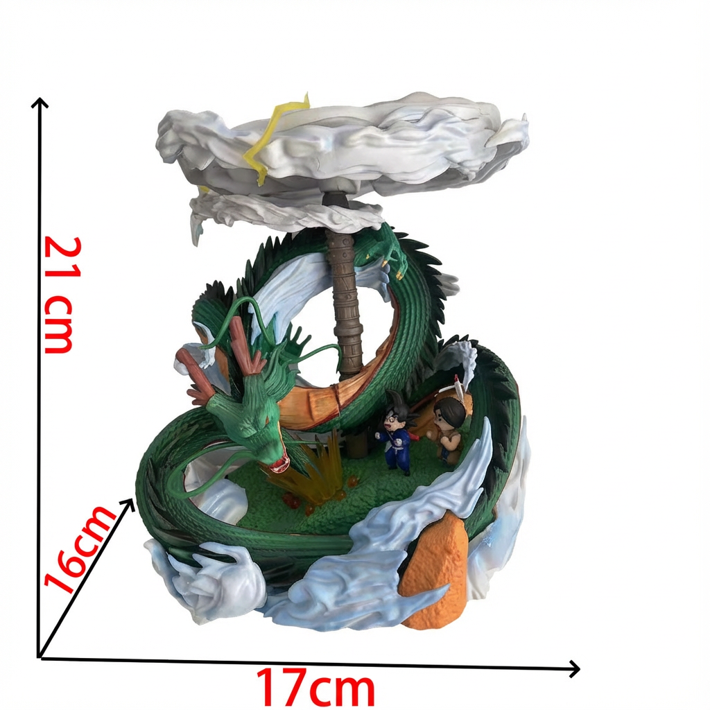 Dragon Ball - Karin Tower with Kid Goku & Shenron Statue - Mystical Adventure Collectible - Cosplee