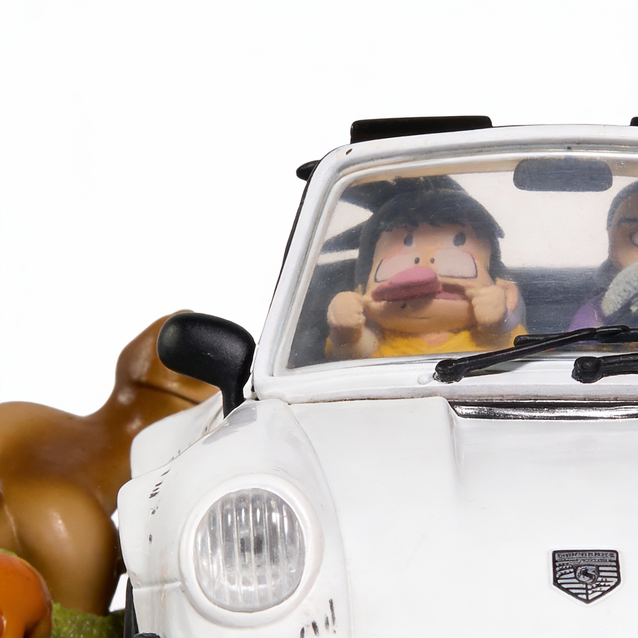 Turtle School Porsche 911 - Master Roshi & Students Joyride Figure (Kame House Creative Decor) - Cosplee