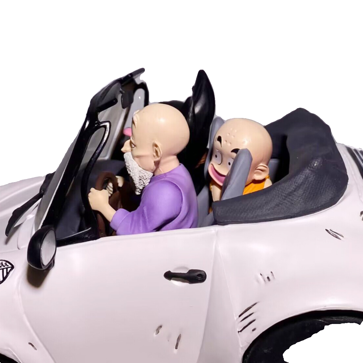 Turtle School Porsche 911 - Master Roshi & Students Joyride Figure (Kame House Creative Decor) - Cosplee