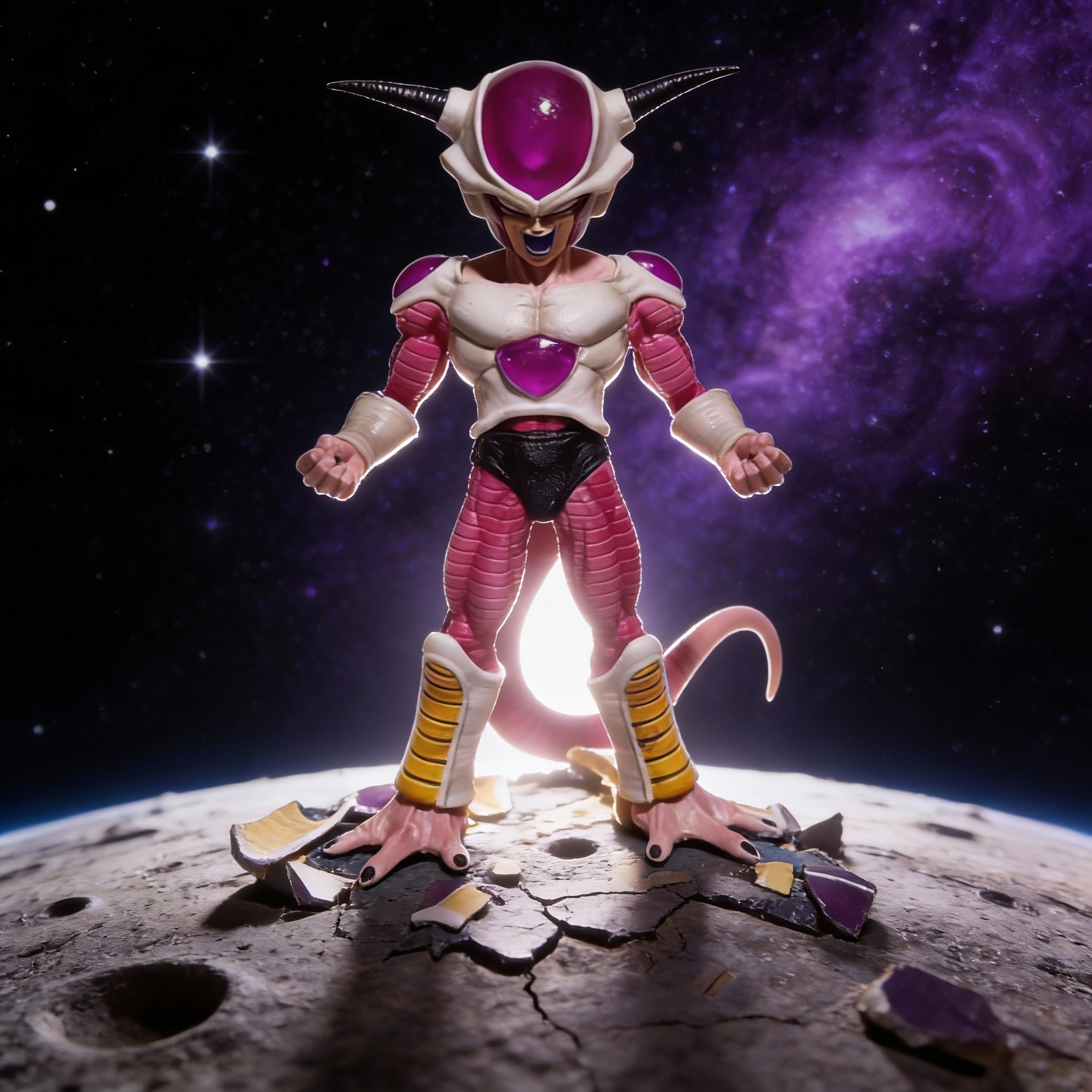 Dragon Ball Z Frieza (First Form) - Planet Namek & White Hole Diorama Base - 530,000 Battle Power Statue - Cosplee