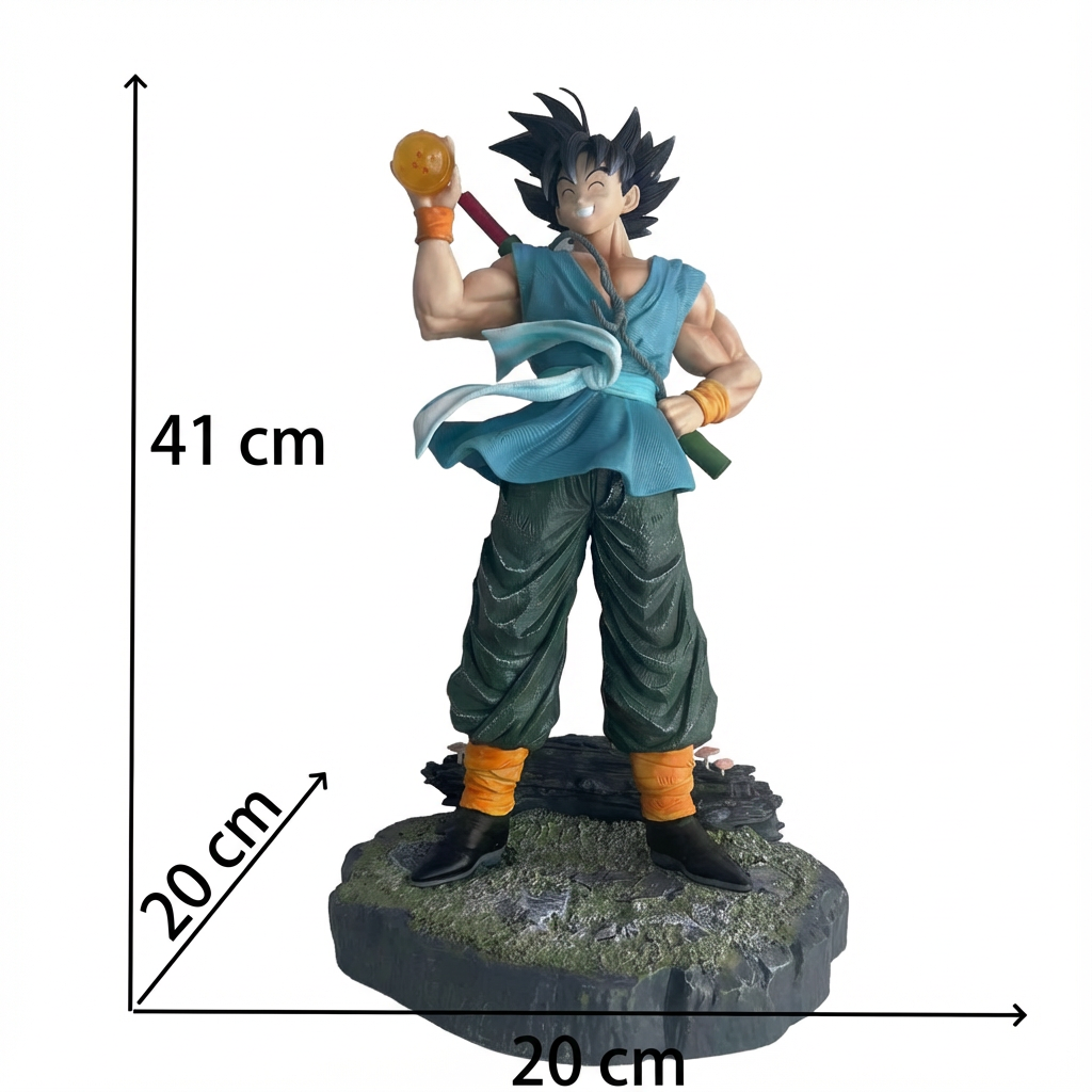 Dragon Ball - Four-Star Ball Goku (Cheerful Laughing Pose) - In-Stock Color Box Collectible Statue - Cosplee