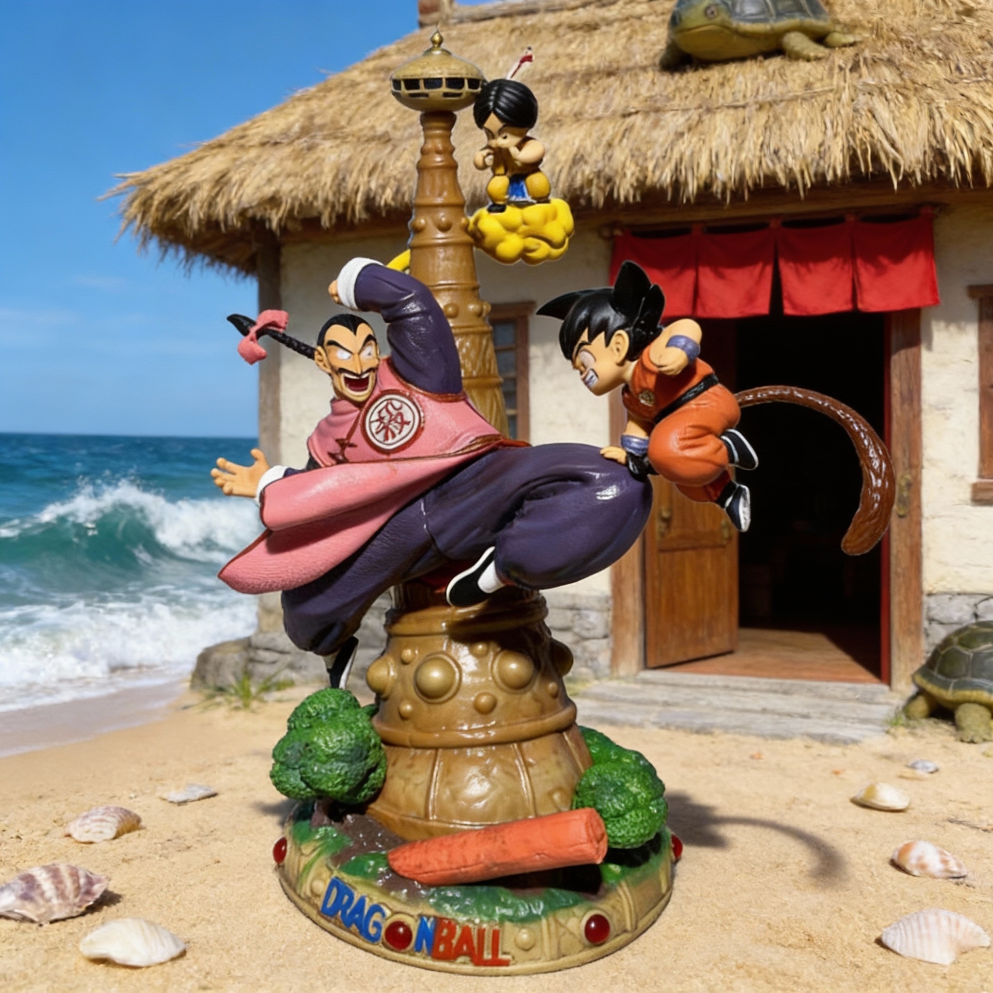 Dragon Ball - Tao Pai Pai vs. Goku at Karin's Tower - 