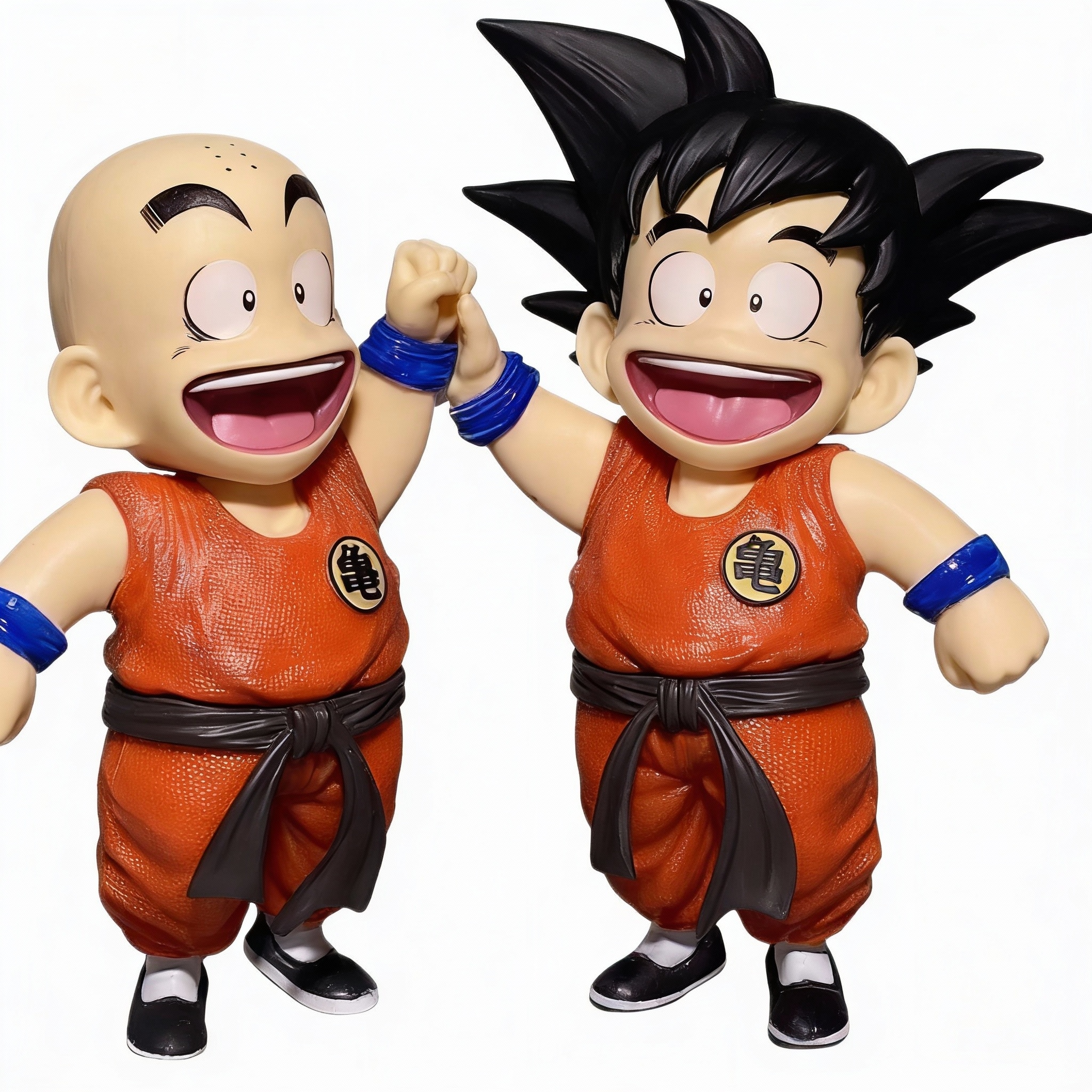 Dragon Ball - Kid Goku & Kid Krillin Cute Figure Set - Martial Arts Training Scene - Cosplee