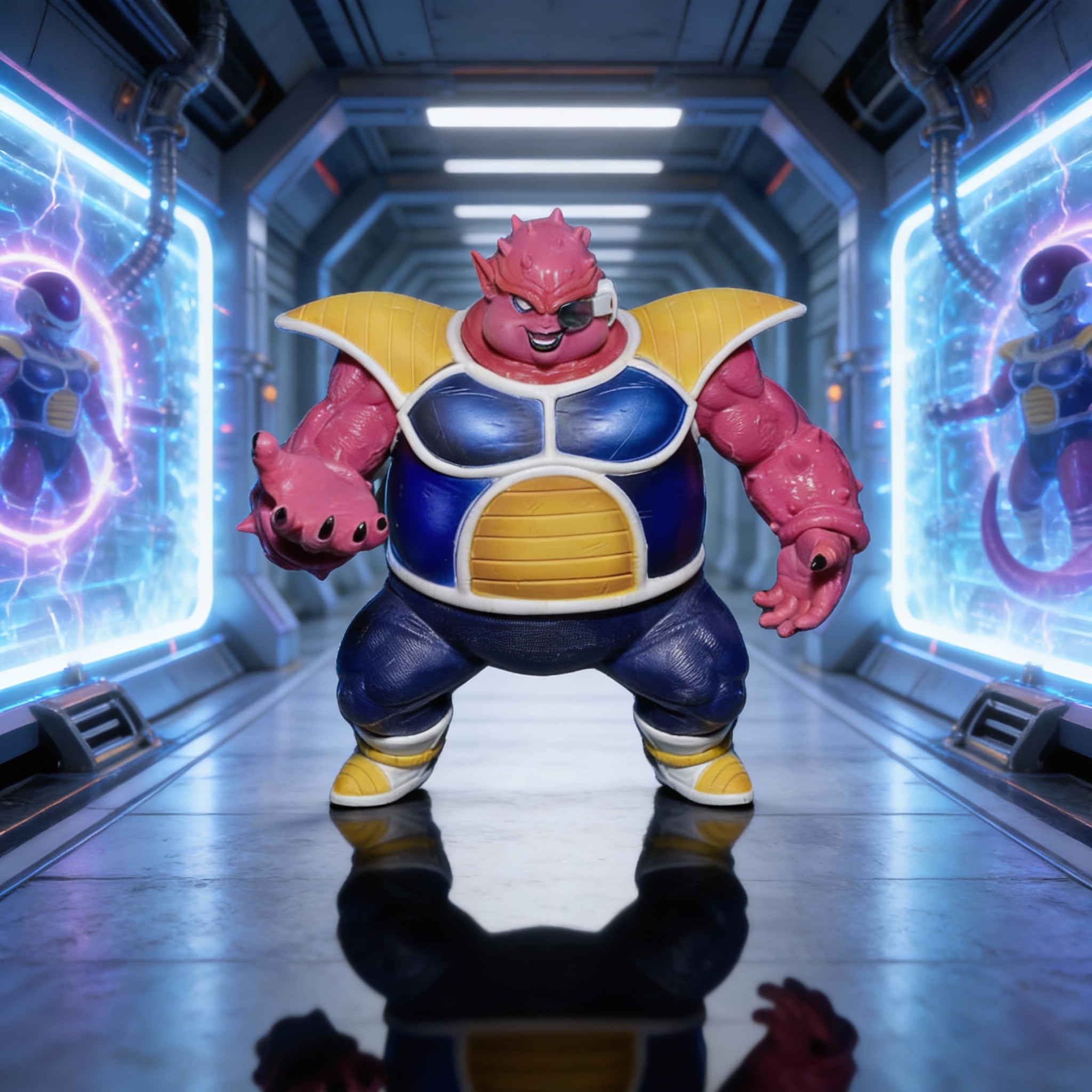 Dragon Ball Z: The Arrival of Frieza - Planet Namek Scene with Frieza, Zarbon, Dodoria & Cui (White Hole Diorama Base) - Cosplee