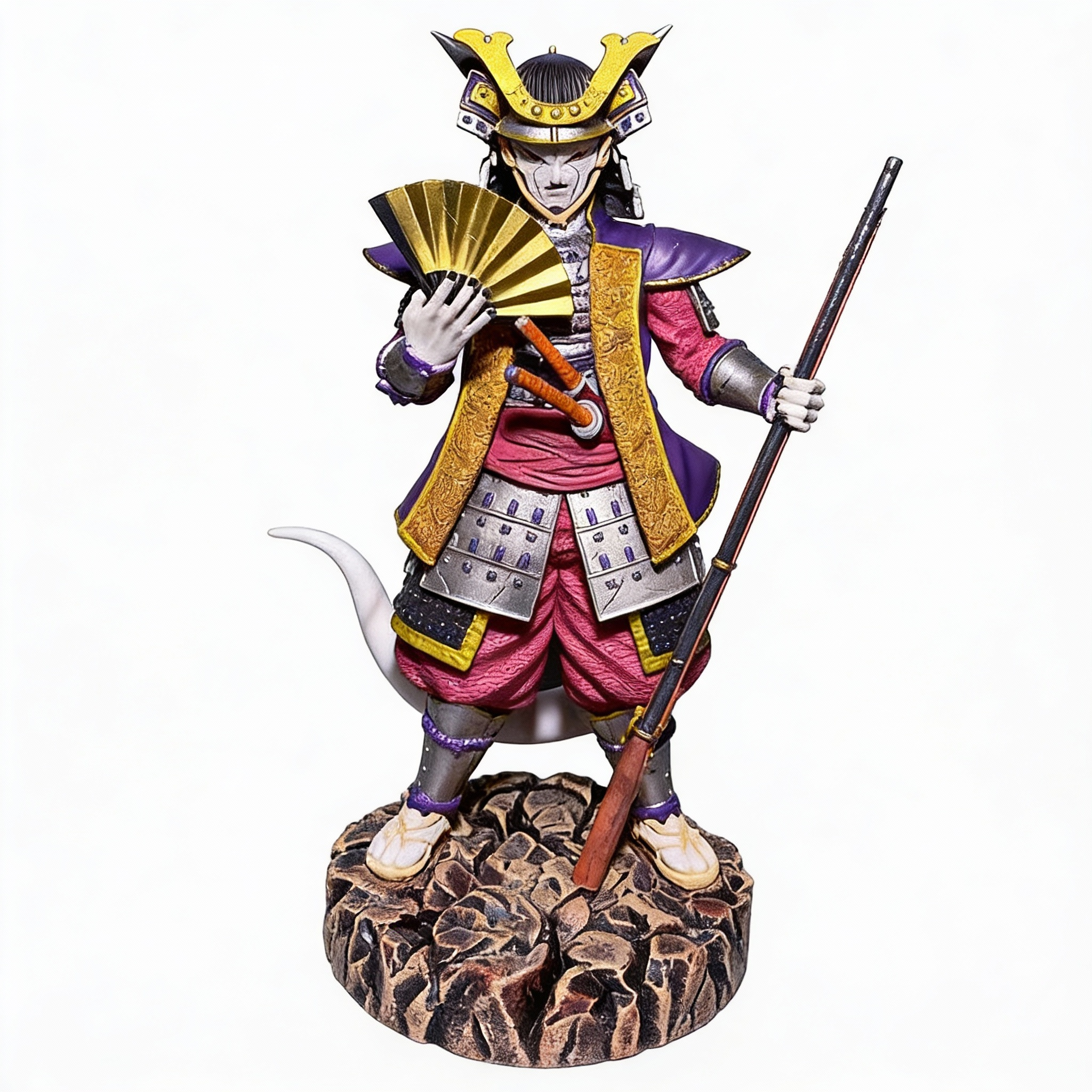 LK Samurai Series - Majin Buu, Vegeta, & Future Trunks (Super Saiyan Rage) - Samurai-Inspired Dragon Ball Z Statue Collection - Cosplee