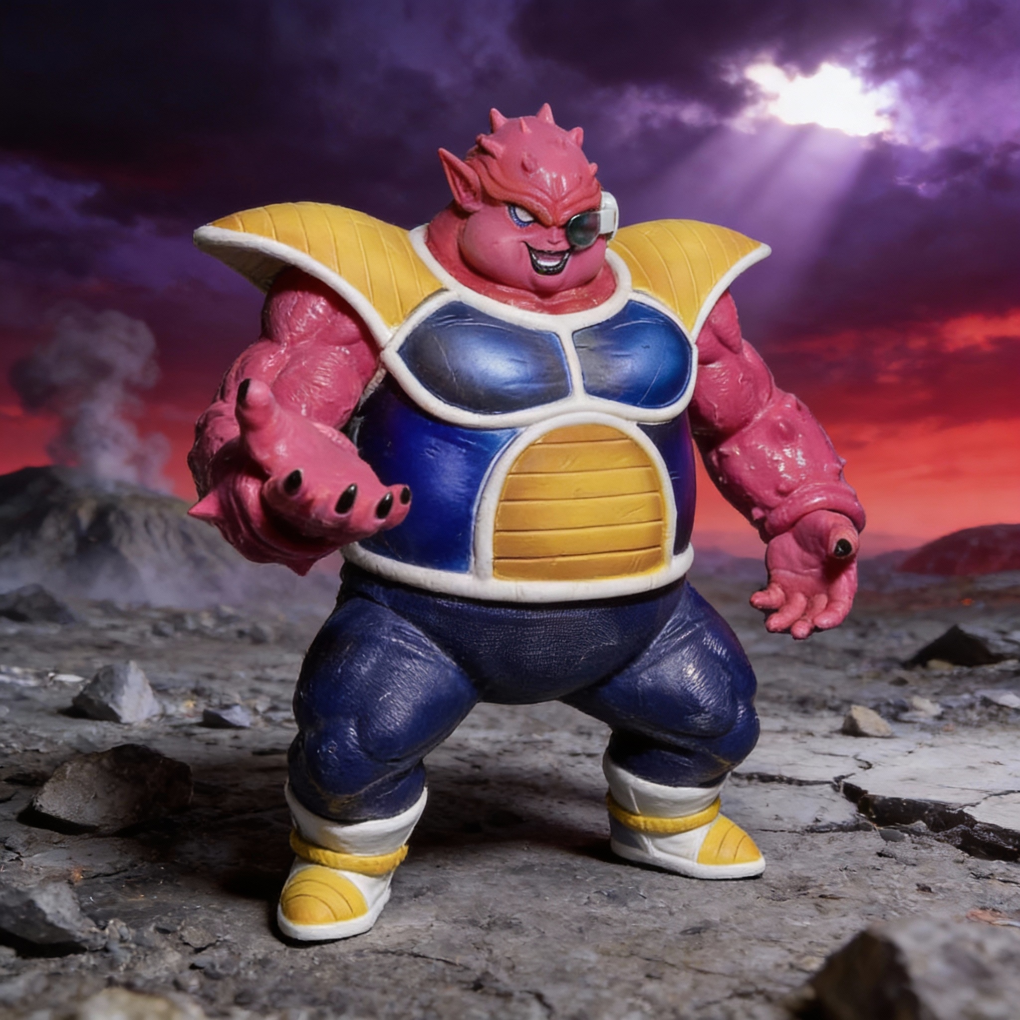 Dragon Ball Z: The Arrival of Frieza - Planet Namek Scene with Frieza, Zarbon, Dodoria & Cui (White Hole Diorama Base) - Cosplee