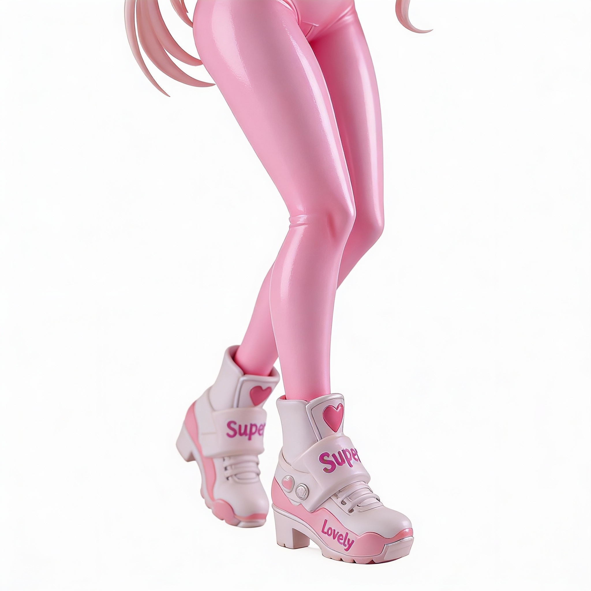 Superbunny - Pink Bunny Girl Anime Statue (Trendy Collectible Art Toy) - Cosplee