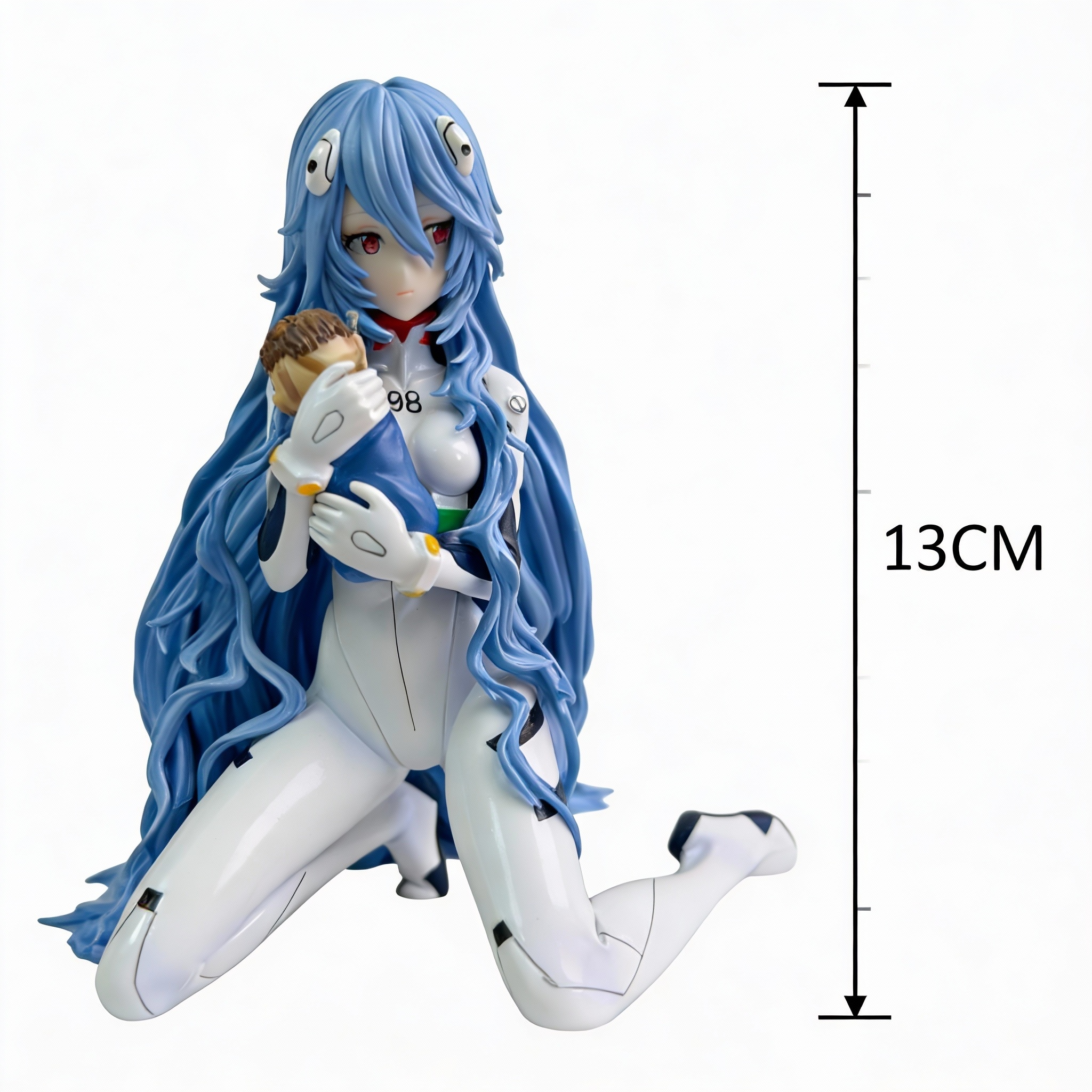 Evangelion Figure - New Movie Long Hair Rei Ayanami Anime Model Statue Collectible Gift - Cosplee