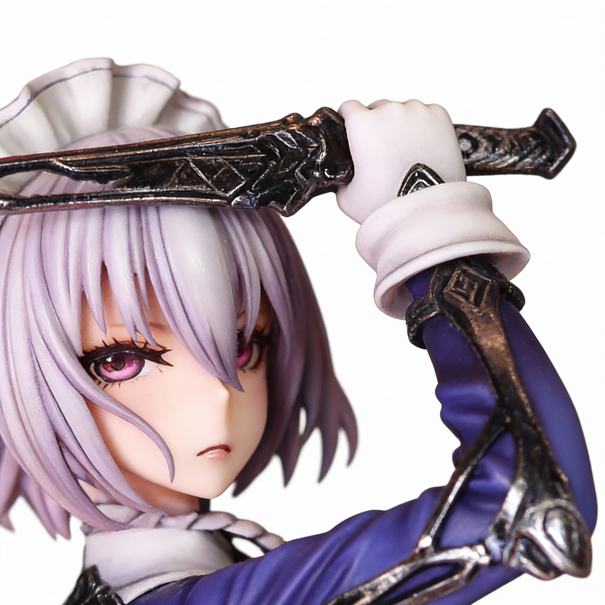 New Edition Touhou Project Sakuya Izayoi Figure - Short Hair Scarlet Devil Maid PVC Anime Statue - Cosplee