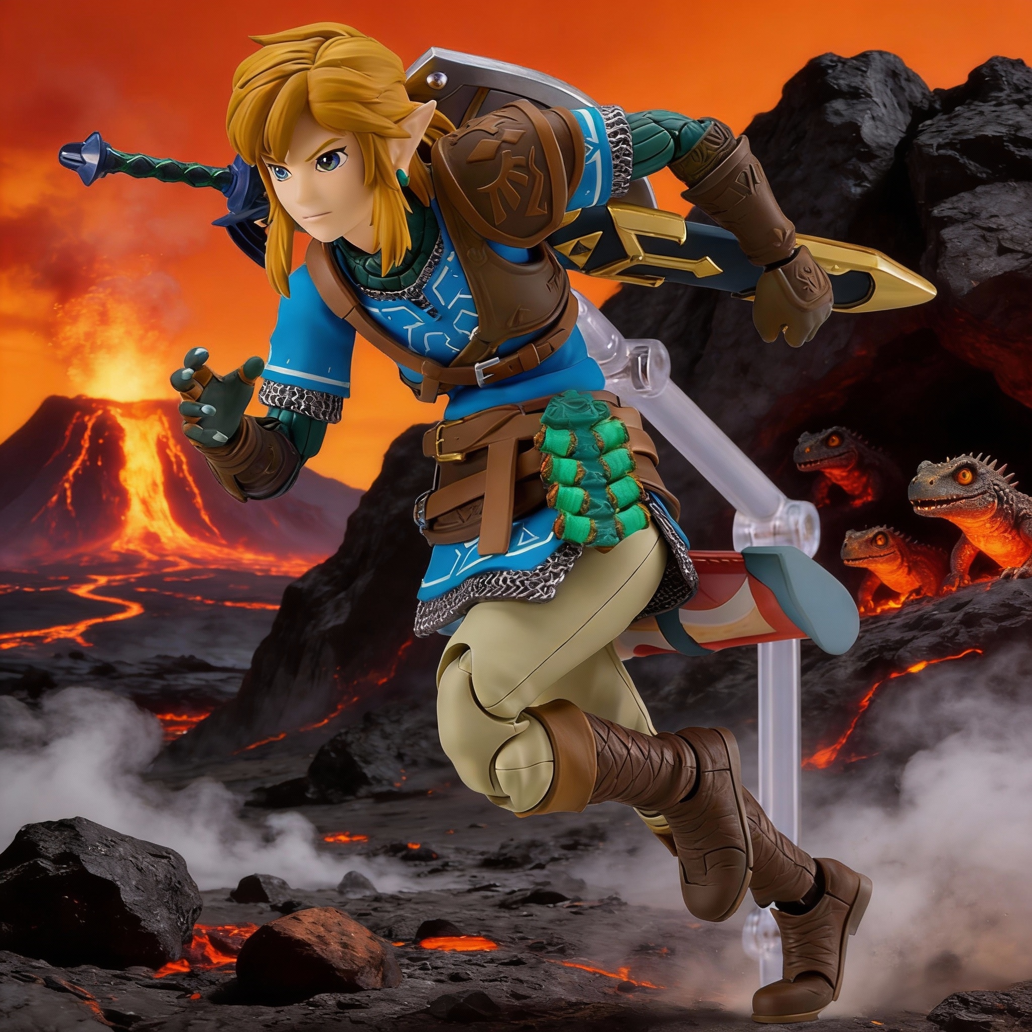 The Legend of Zelda: Figma #626 Link - Breath of the Wild & Tears of the Kingdom Articulated Action Figure - Cosplee