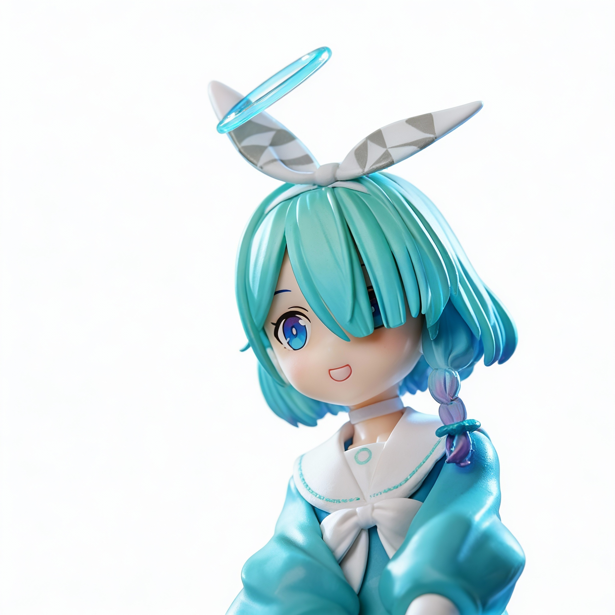 Sailor Uniform Arona Cute Anime Figure - Instant Noodles Press & Sitting Pose Model Collectible - Cosplee