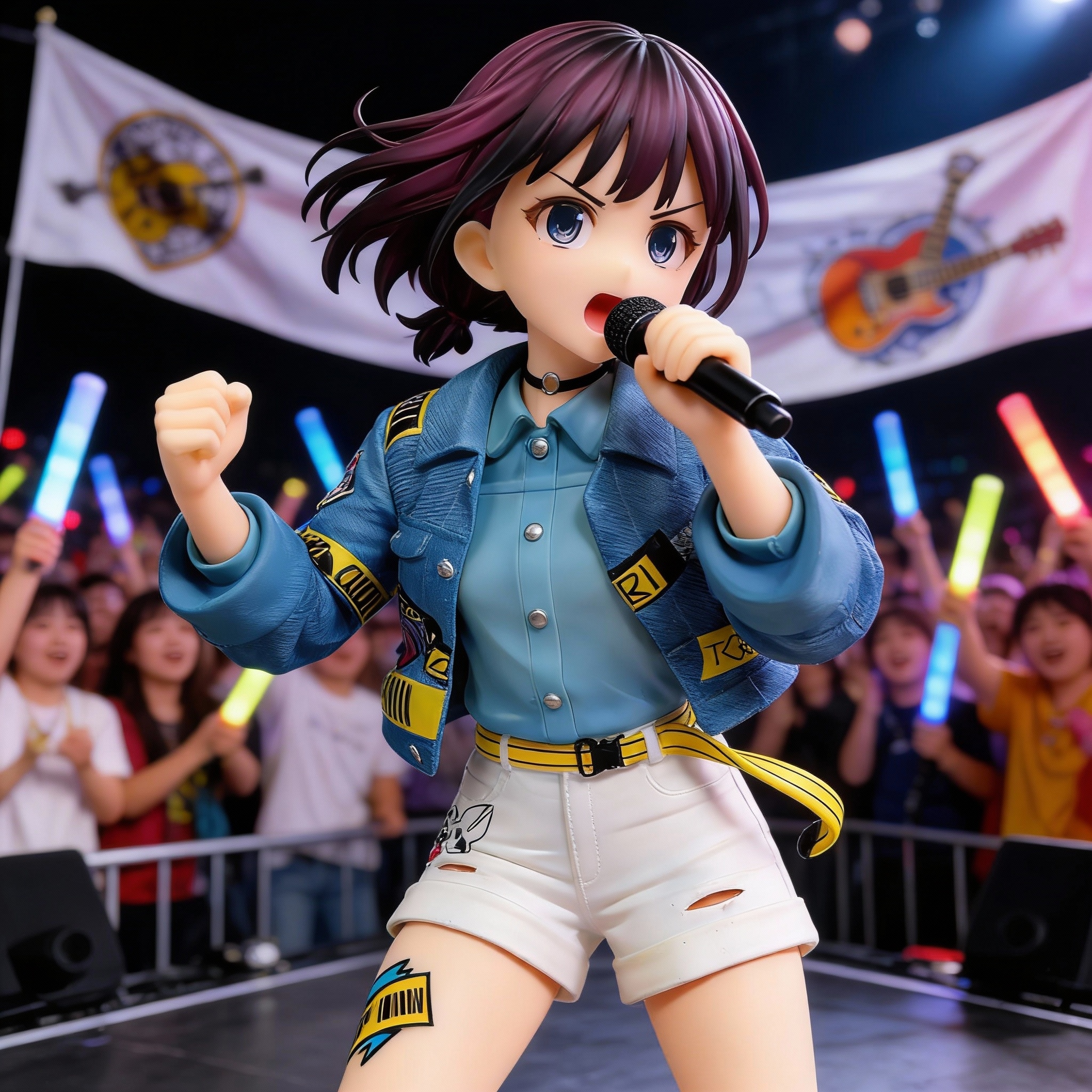 Aoi Serina Figure - MyGO!!!!! Band Performance Anime Figure with Microphone - Cosplee