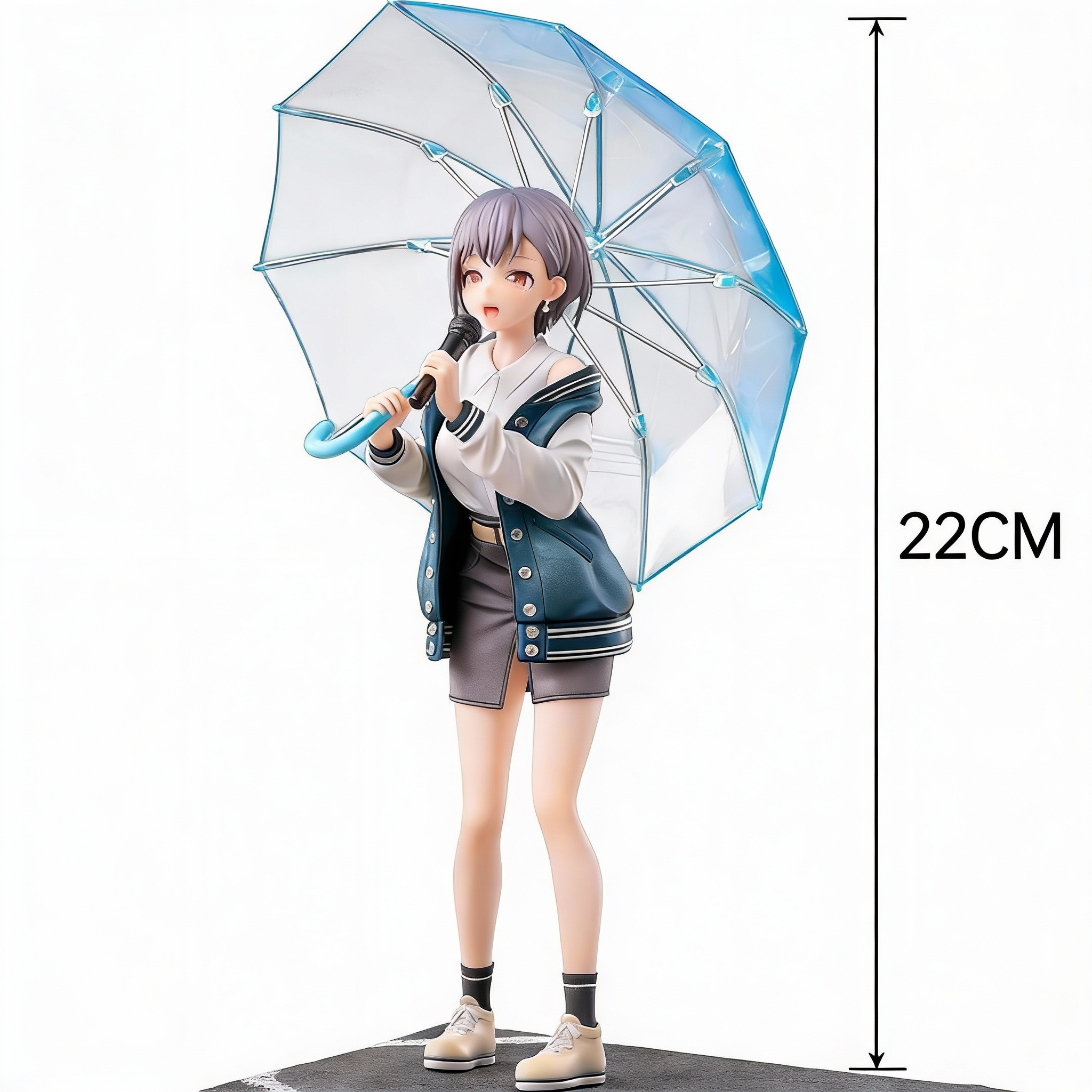 MyGO!!!!! Takamatsu Touma Figure - Vocalist Short Hair Anime Girl Singing Pose Collectible Statue - Cosplee