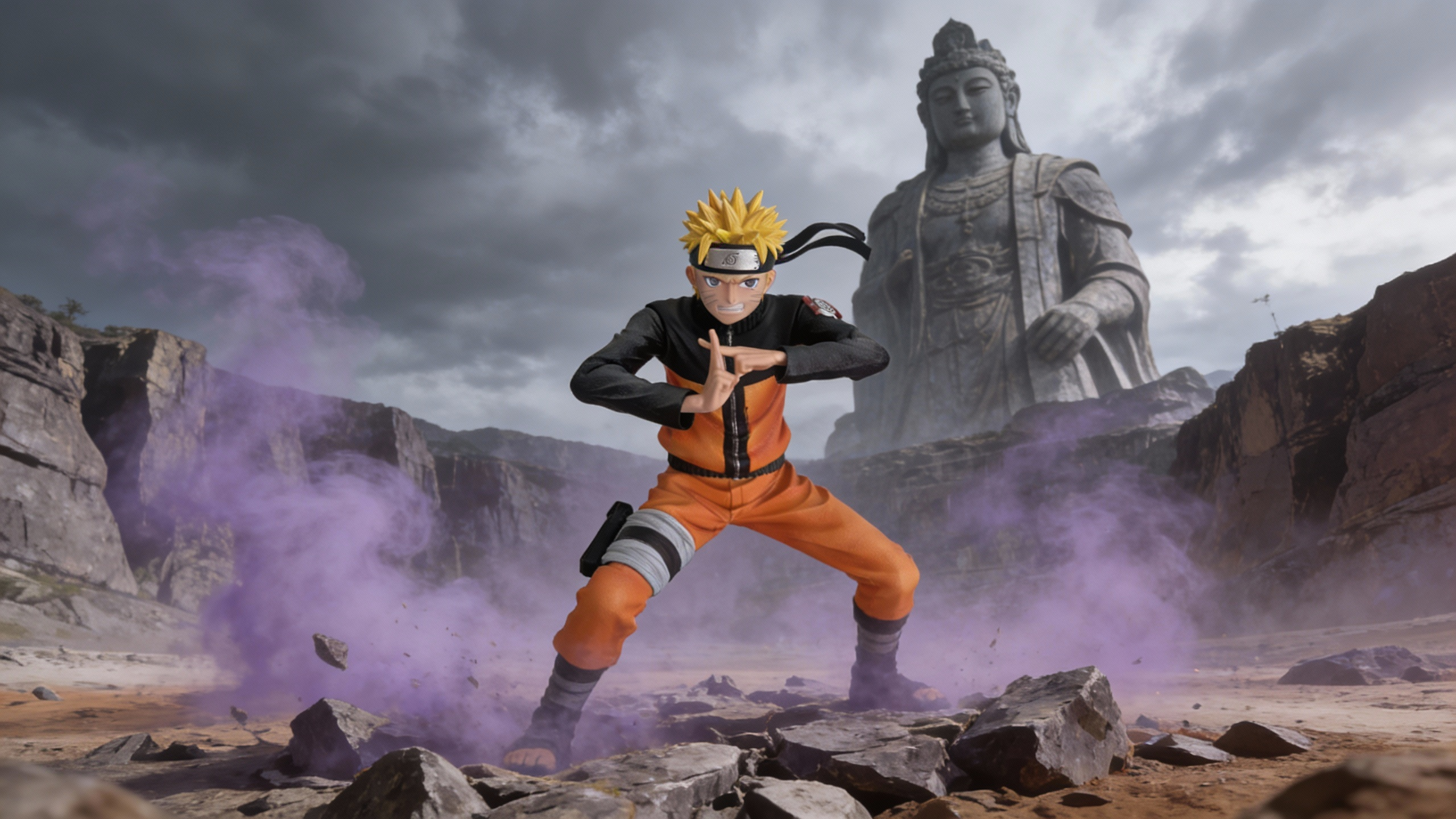 Naruto Uzumaki Kick-off Style anime figure by COSPLEE featuring a shadow clone grinning pose and vibrant orange ninja attire.