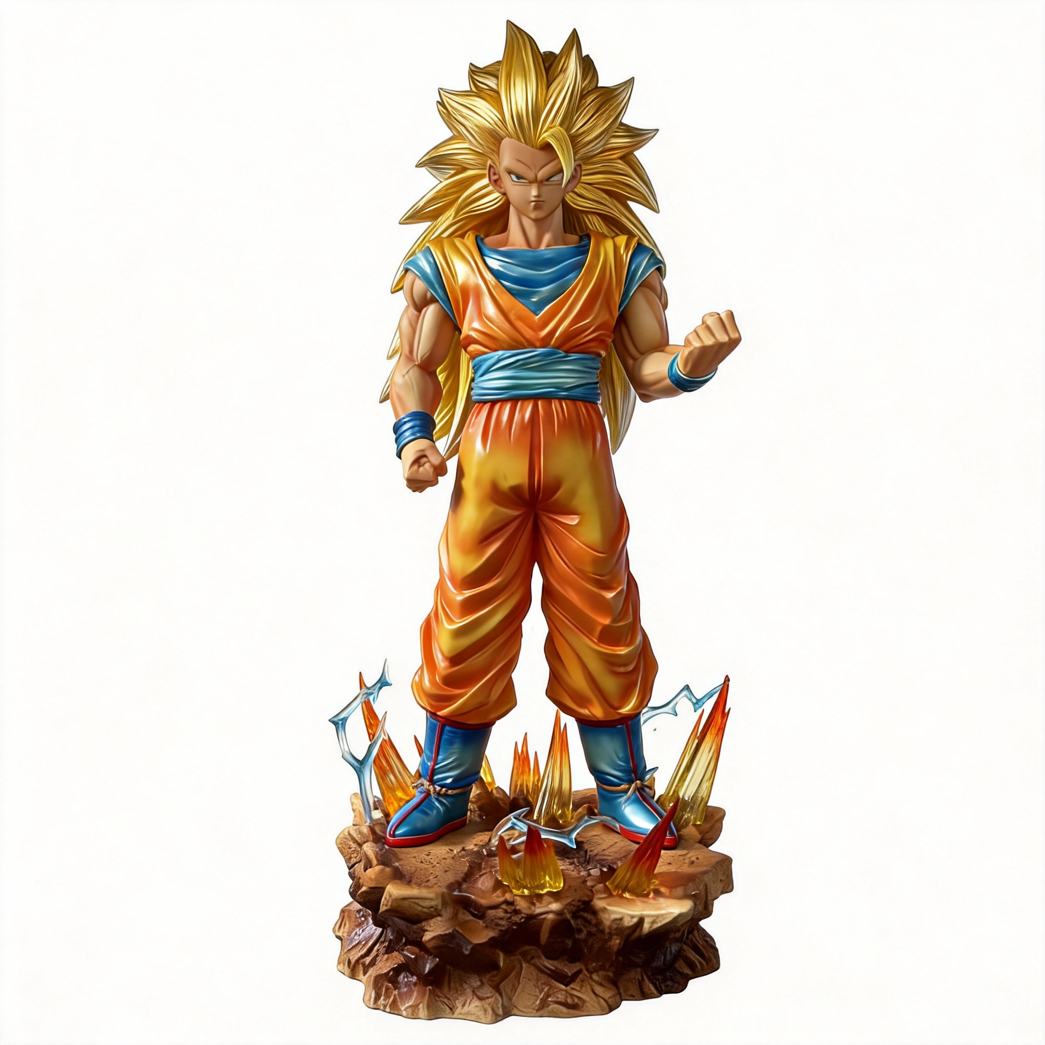 Dragon Ball Z ZW Infinite Power Super Saiyan 3 Goku Desktop GK Statue - Cosplee
