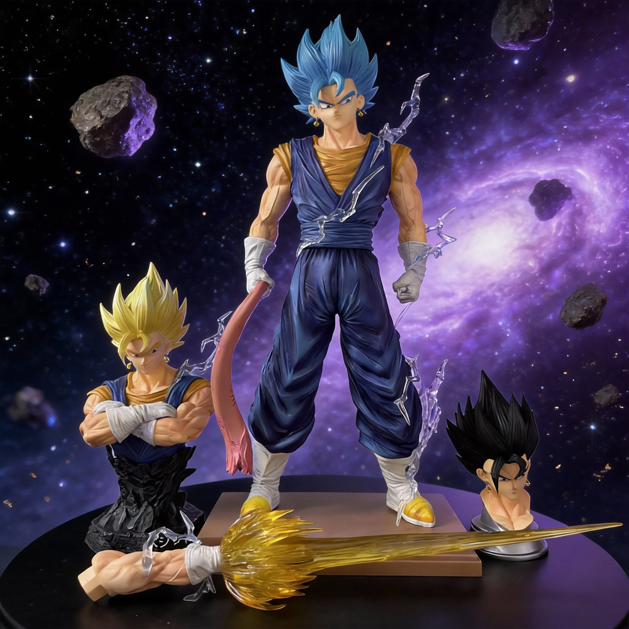 Dragon Ball Super Vegito Ultimate Power Three-Head Sculpt with Bust Statue - Cosplee