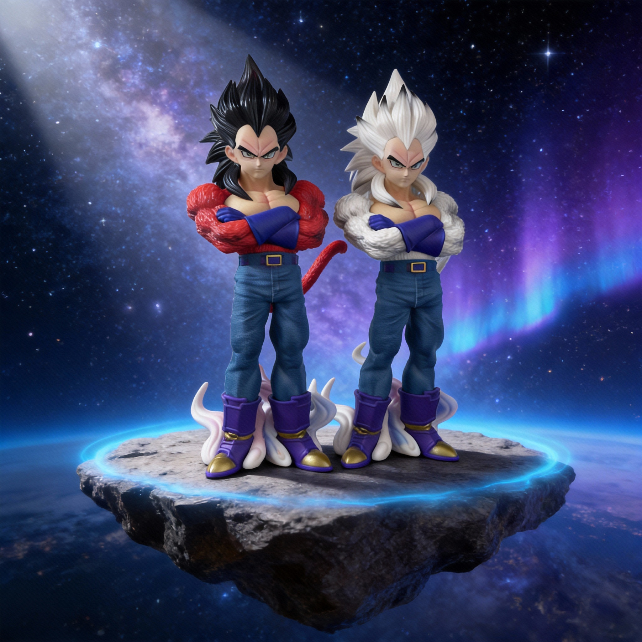 Dragon Ball Super Saiyan 4 Vegeta x Berbrick-Inspired GK Figure Statue - Cosplee