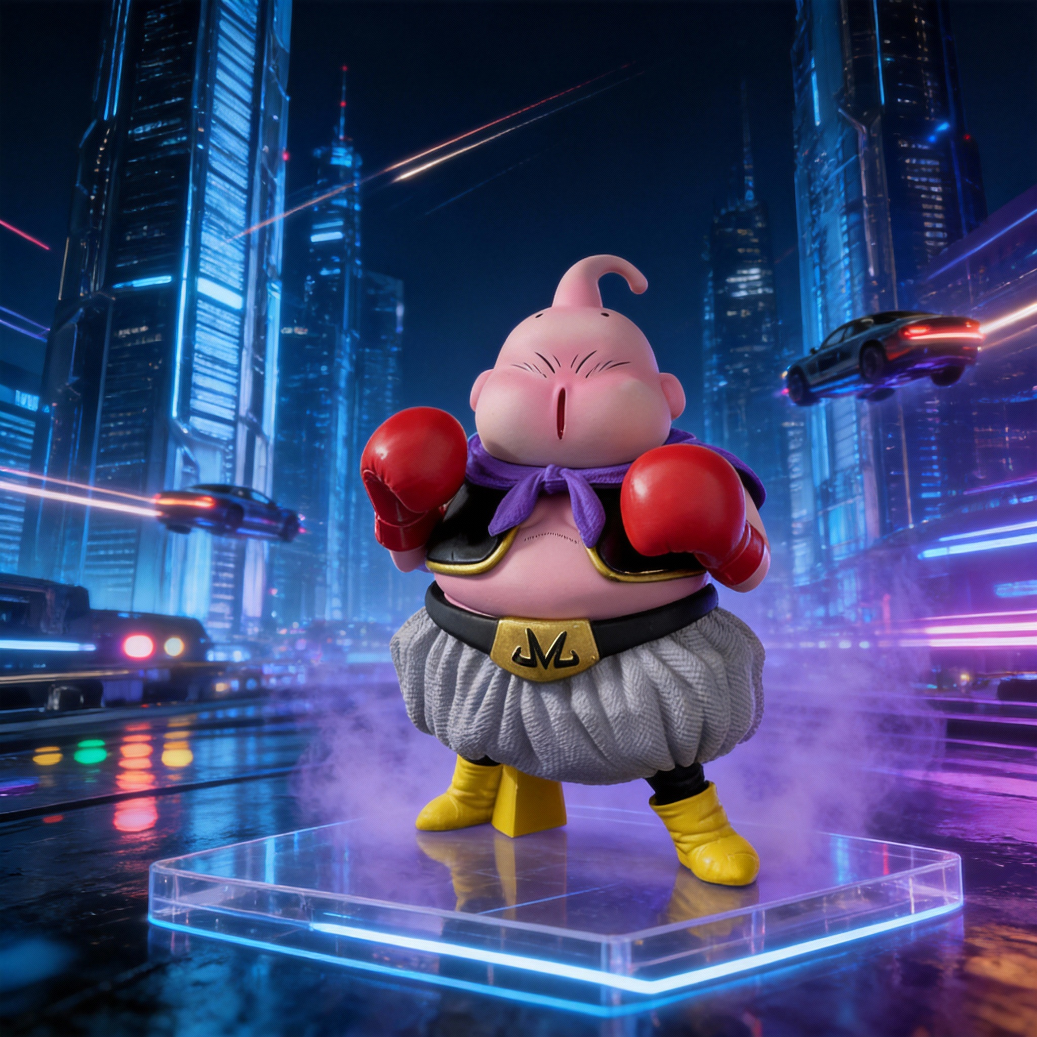 Dragon Ball Z Majin Buu (Boxer Version with Cape) Resin Statue - Anime Figure Model Collectible GK Gift - Cosplee