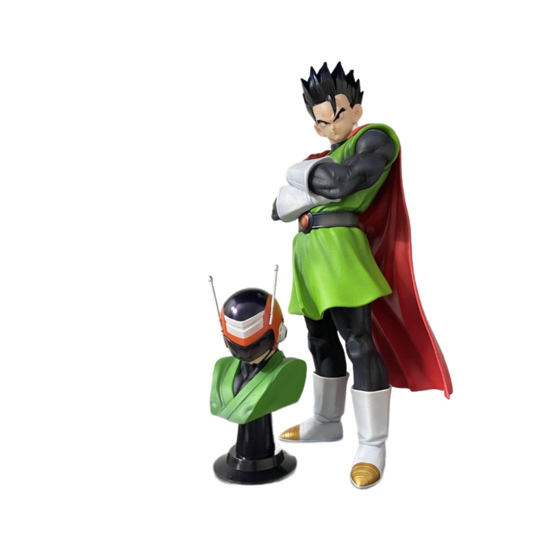 Ultimate Gohan (Great Saiyaman) Dual-Head Super Saiyan Desktop GK Statue - Dragon Ball Z - Cosplee