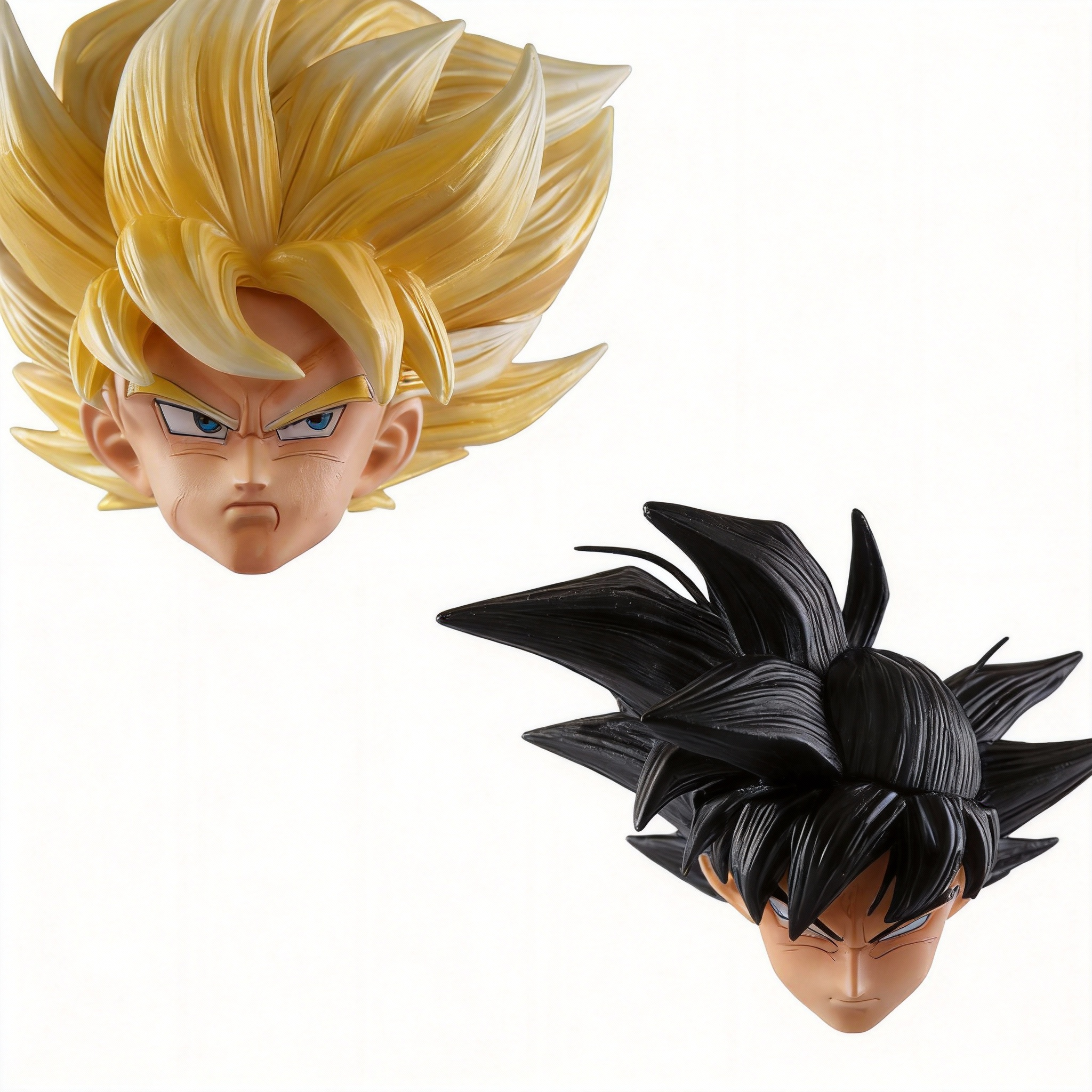 First Super Saiyan Goku Dual-Head Interchangeable GK Statue - Dragon Ball Z Figure - Cosplee