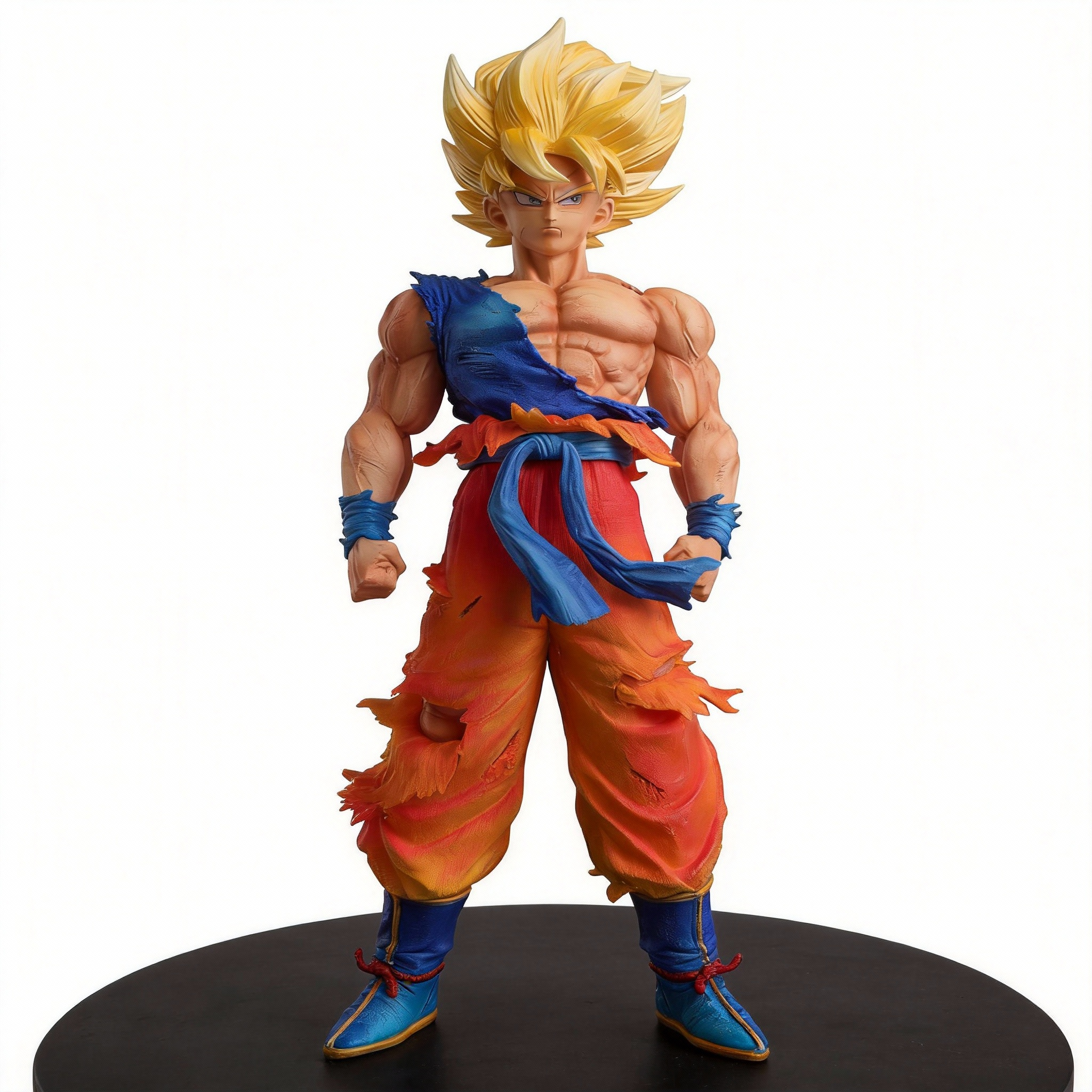 First Super Saiyan Goku Dual-Head Interchangeable GK Statue - Dragon Ball Z Figure - Cosplee