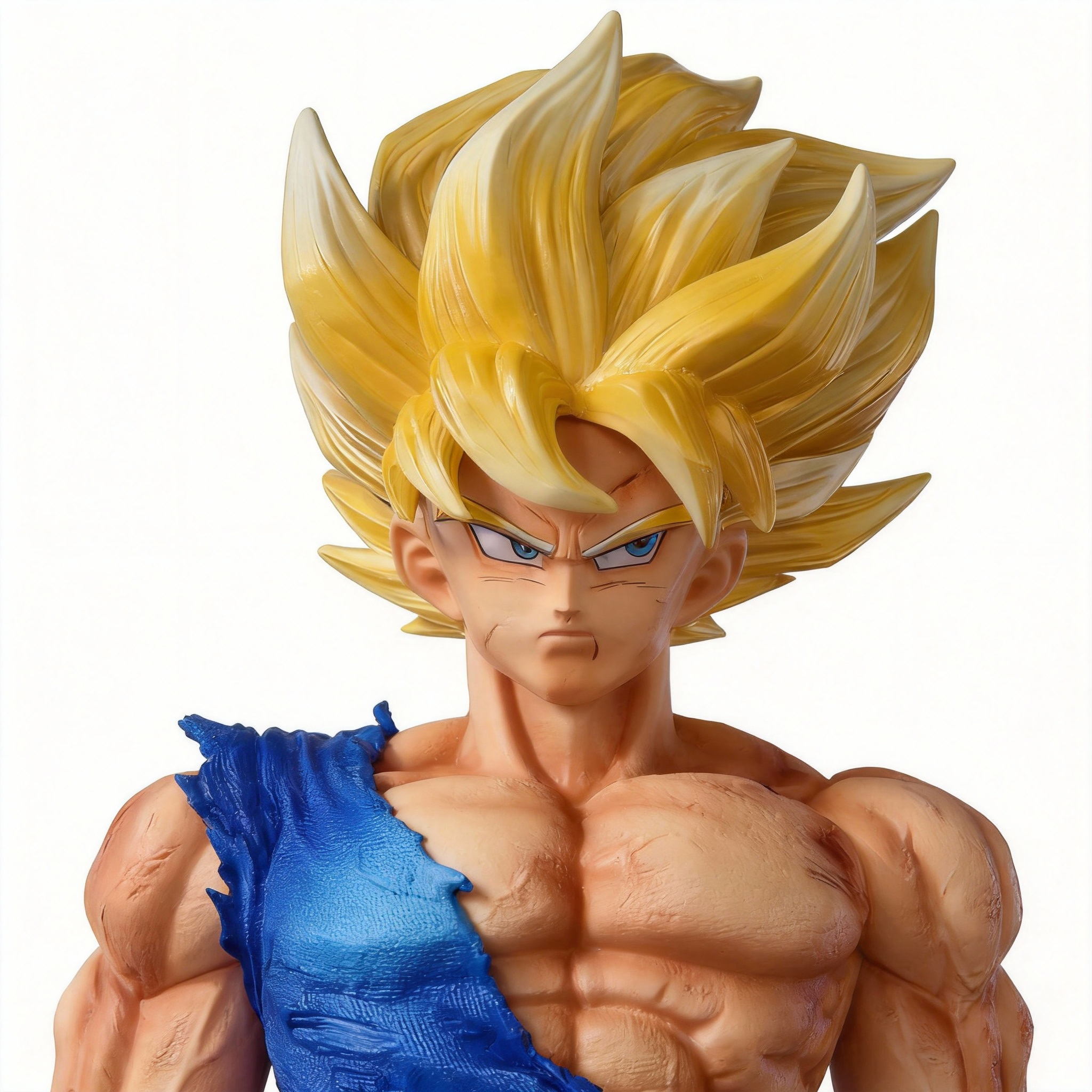 First Super Saiyan Goku Dual-Head Interchangeable GK Statue - Dragon Ball Z Figure - Cosplee