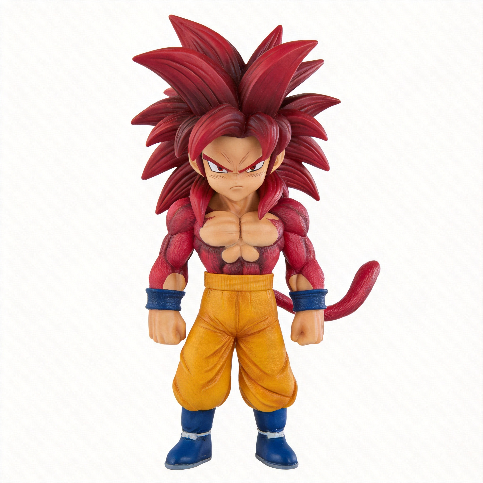 Super Saiyan 4 Goku Chibi Q-Version GK Statue - Dragon Ball GT Anime Model Collectible - Cosplee
