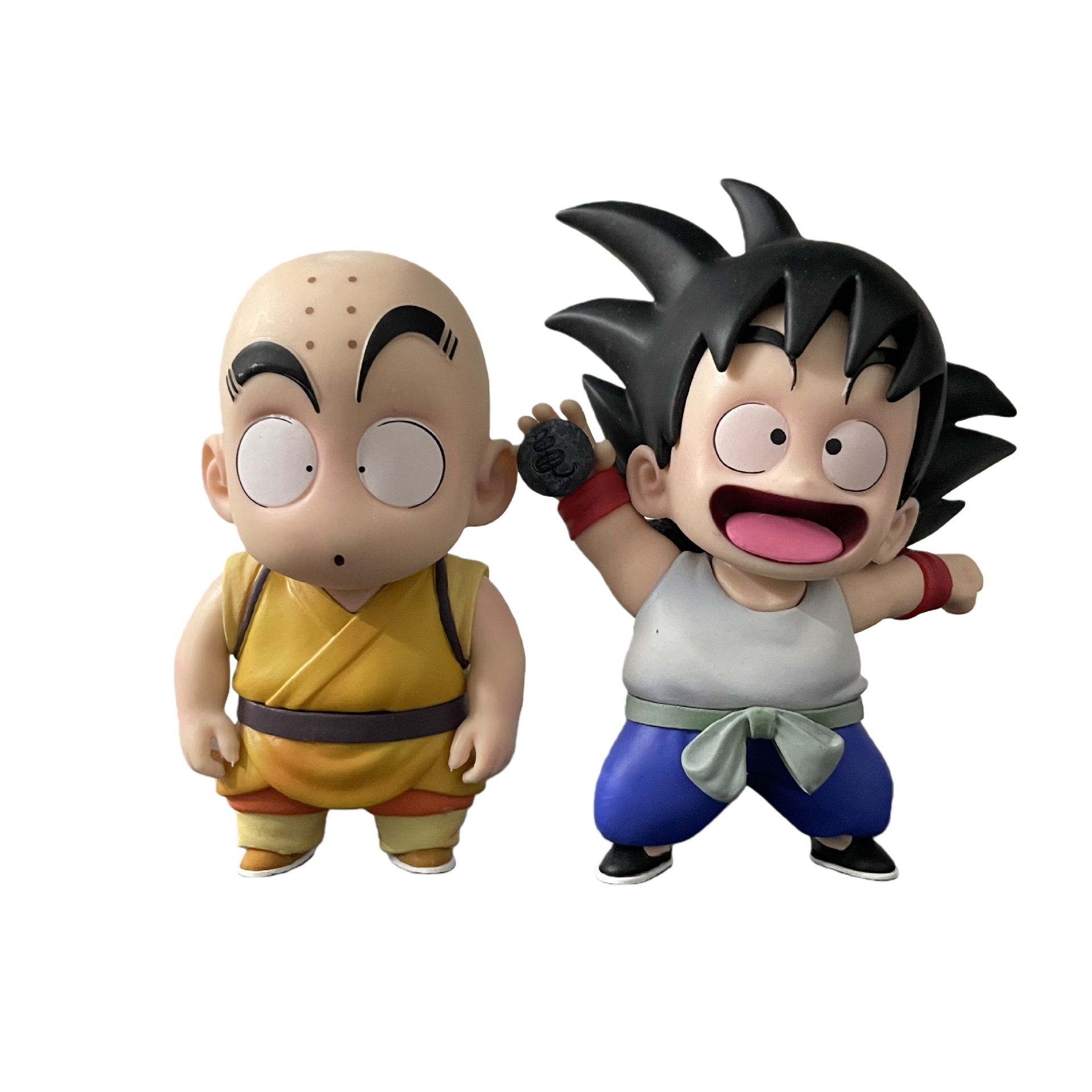 Dragon Ball Comic Kid Goku & Krillin Chibi Q-Version GK Statue Set - Anime Collectible Figures - Cosplee