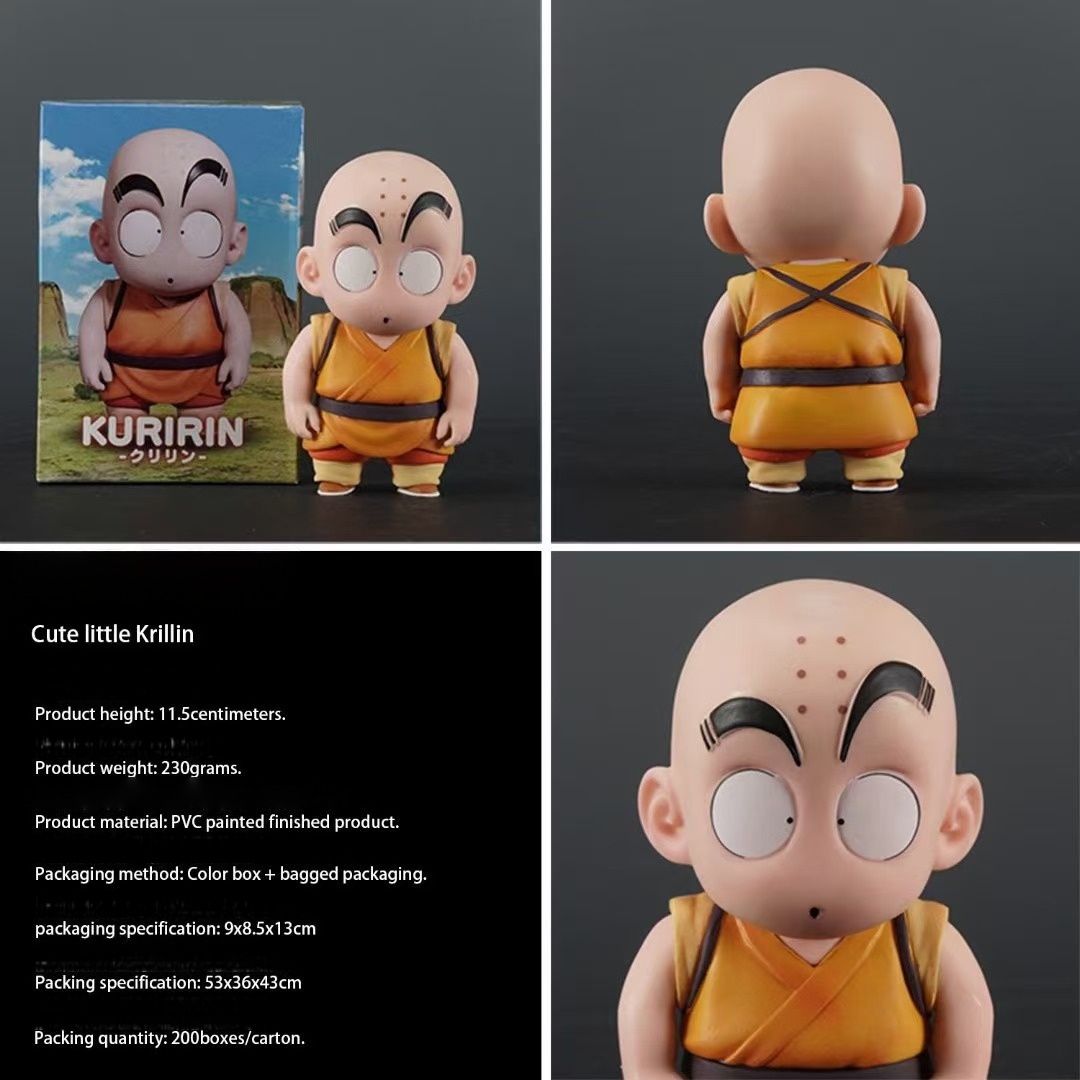 Dragon Ball Comic Kid Goku & Krillin Chibi Q-Version GK Statue Set - Anime Collectible Figures - Cosplee