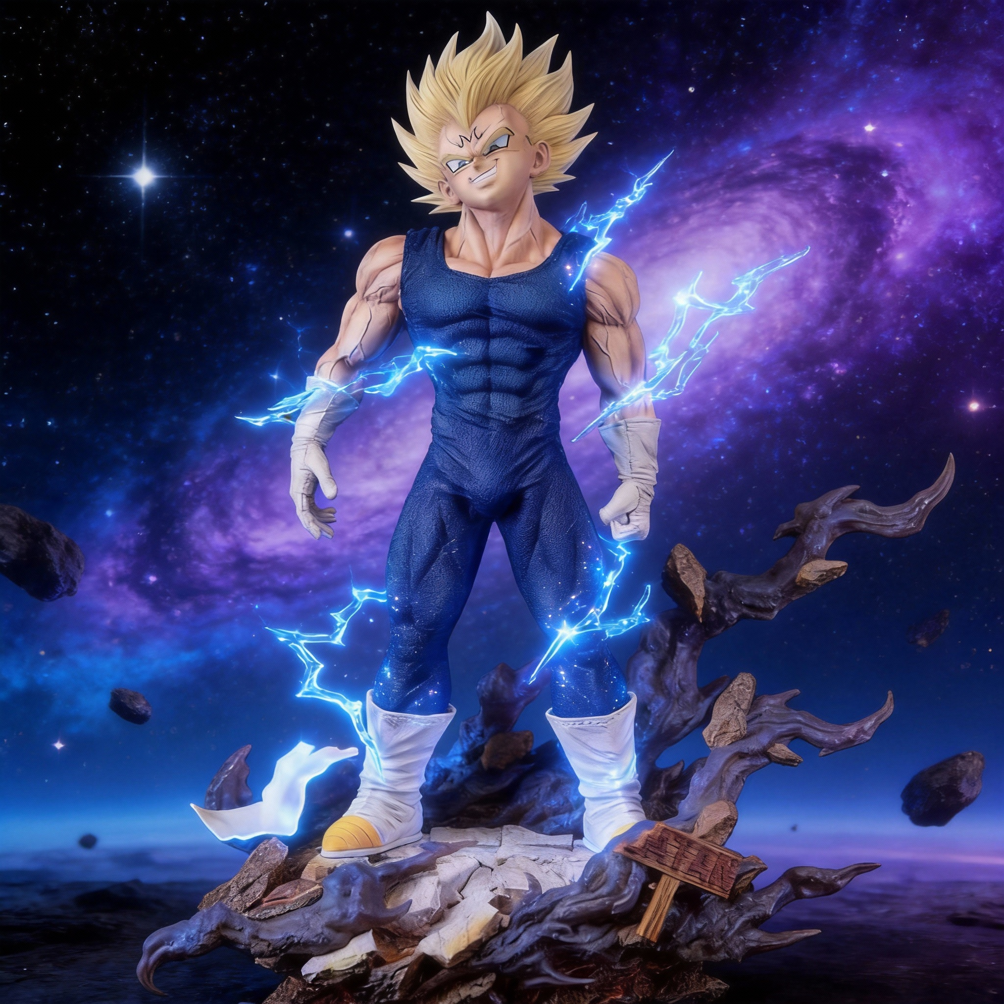 Possessed Vegeta 32cm Prince of Saiyans Namek Battle Dragon Ball GK Statue - Desktop & PC Case Model - Cosplee
