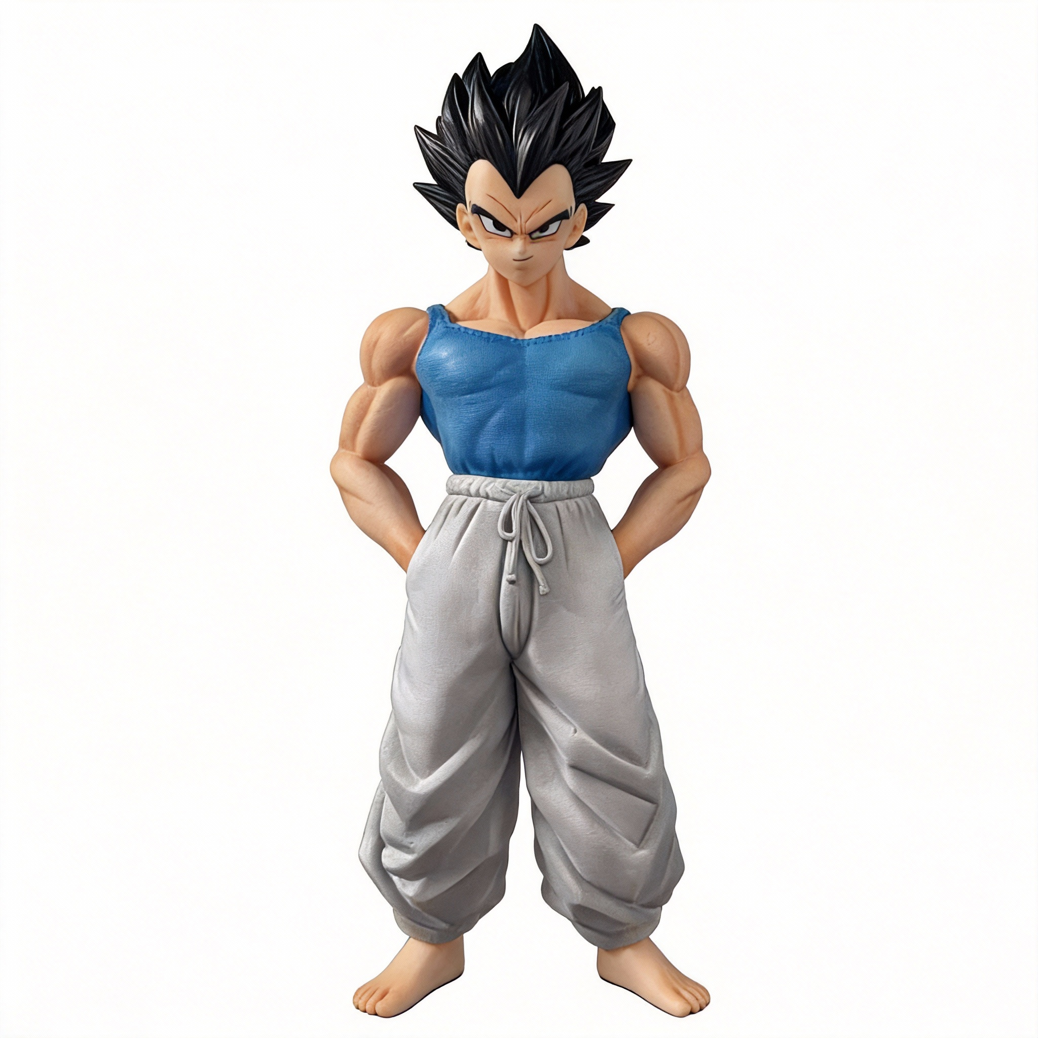 Vegeta Standing Training Suit Pose Dragon Ball Z Figure - Anime Desktop Collectible Model - Cosplee